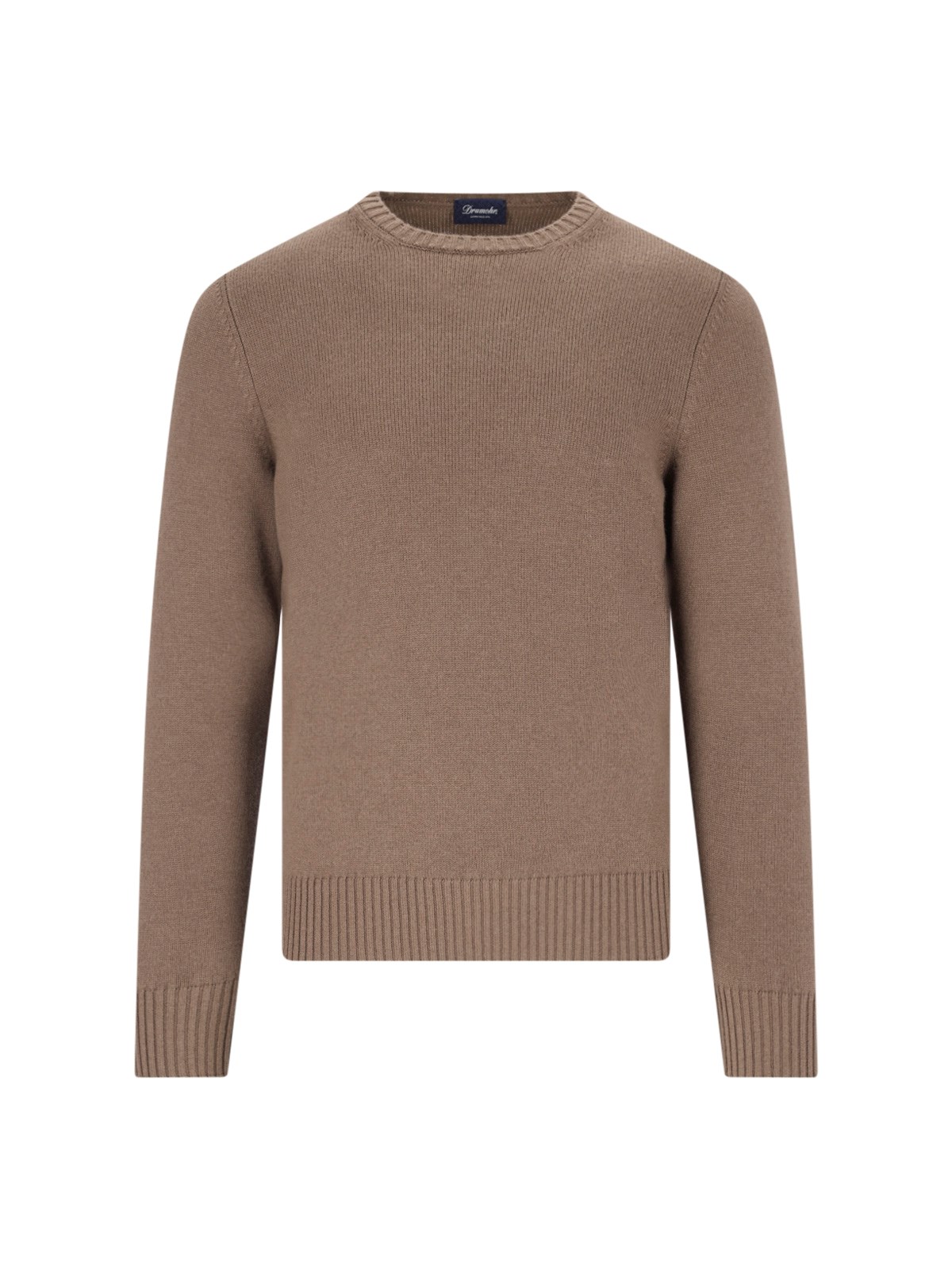 Shop Drumohr Crewneck Sweater In Brown