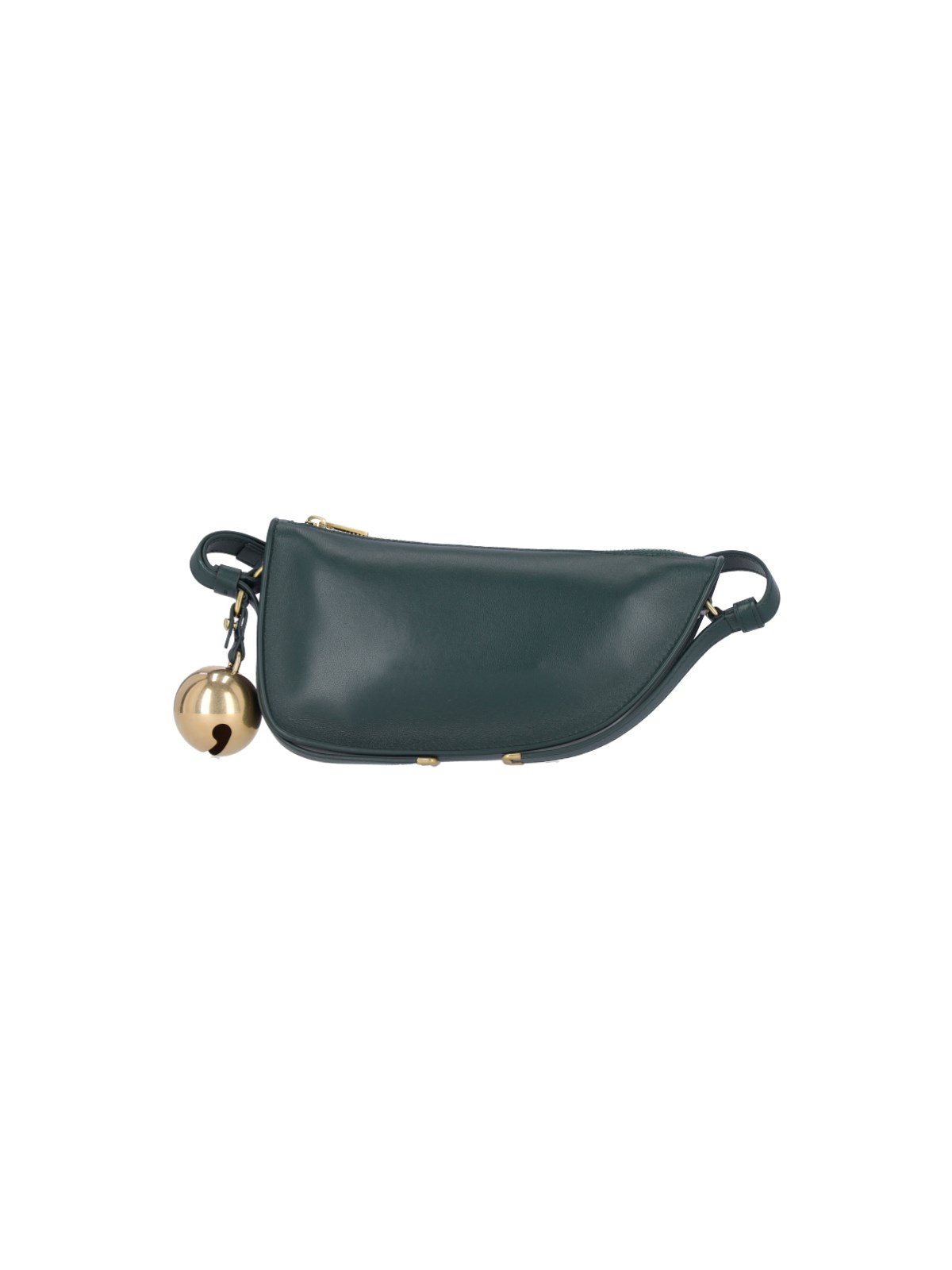 Shop Burberry 'shield' Mini Bag In Green