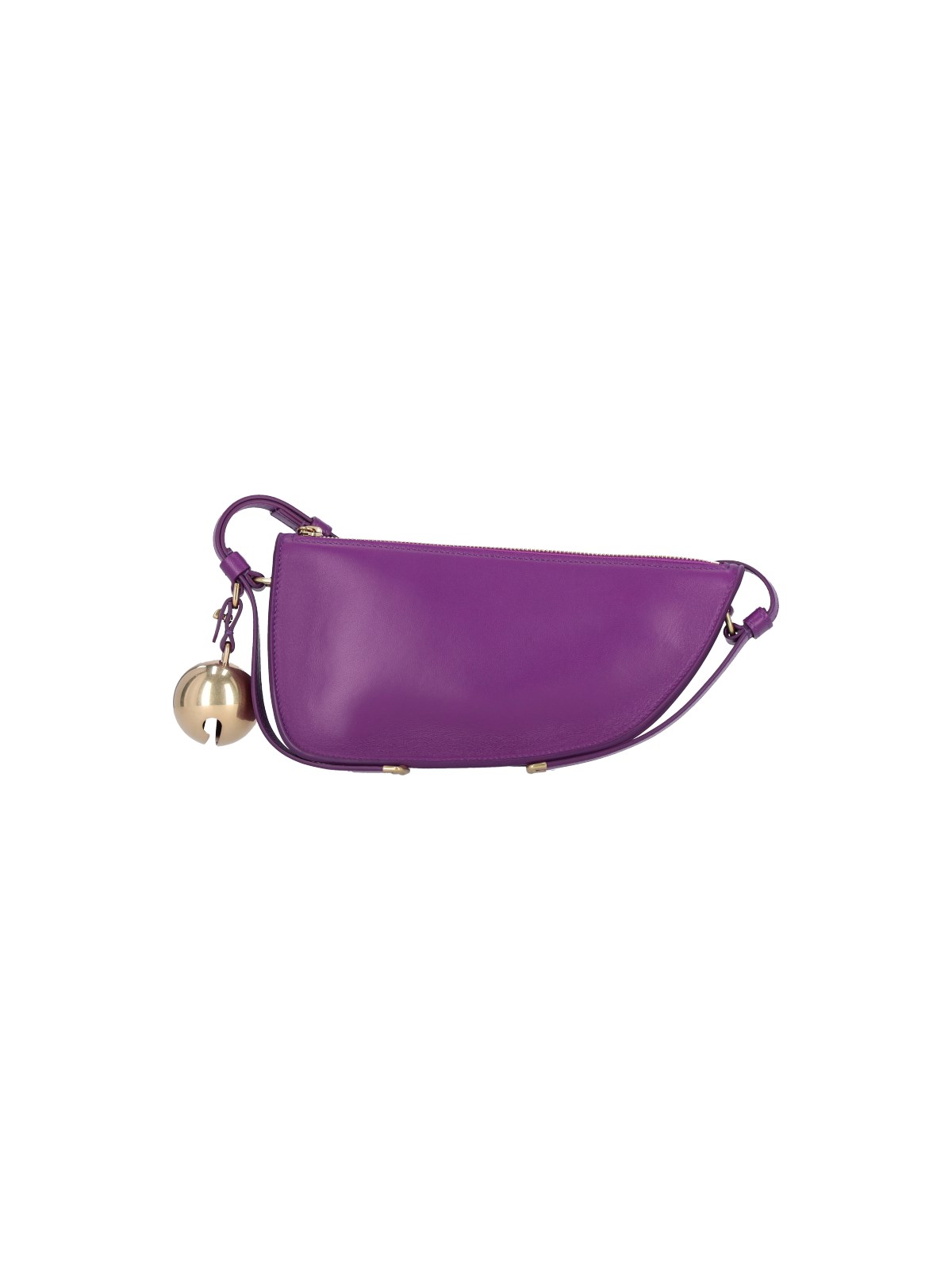Shop Burberry 'shield' Mini Bag In Purple