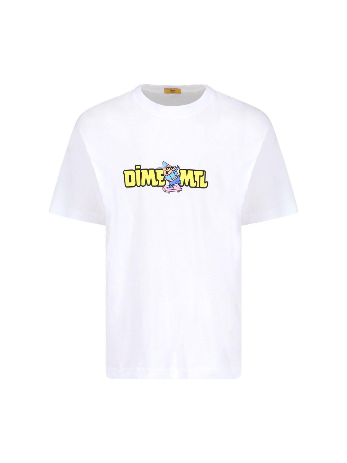 Dime 'crayon' T-shirt In White