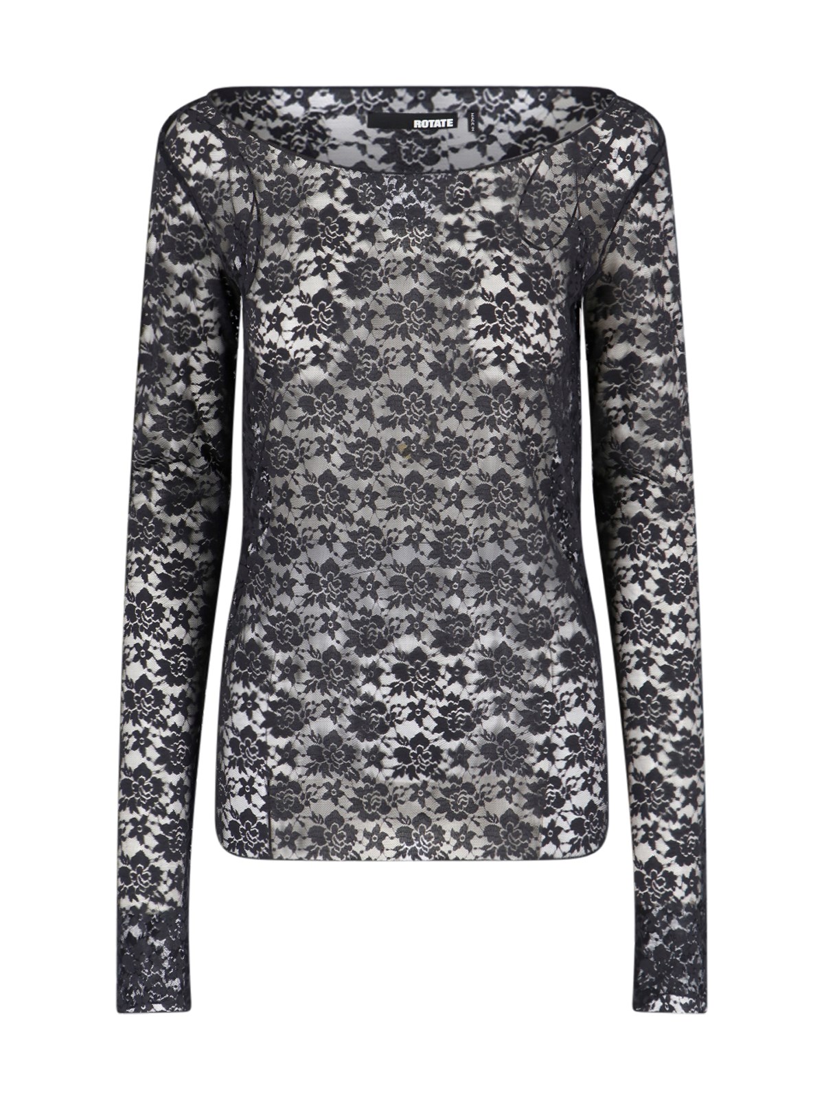 Rotate Birger Christensen Lace Top In Black  