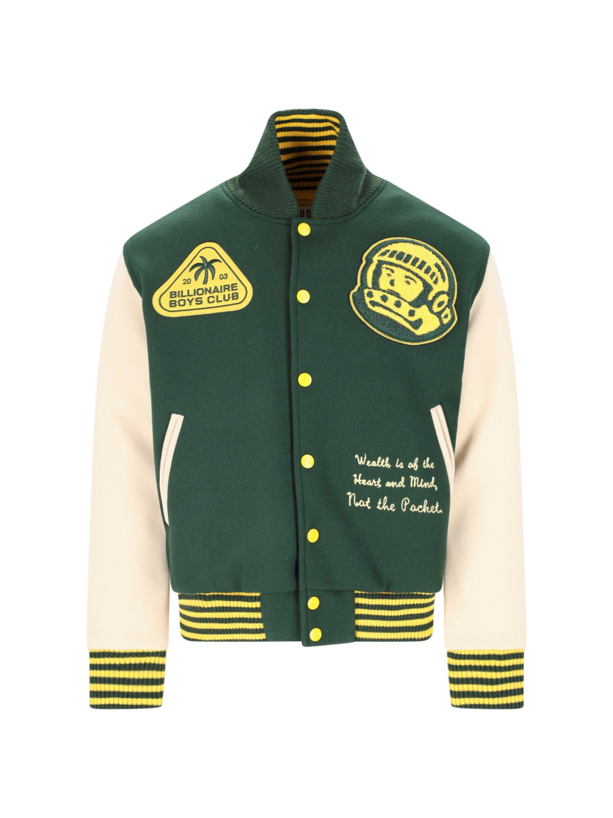 Billionaire Boys Club Tropical Varsity Jacket In Green | ModeSens