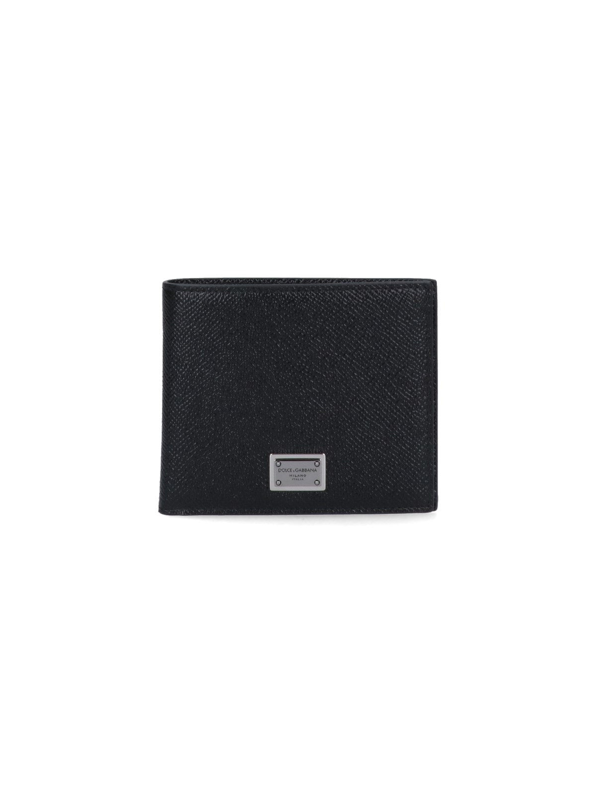 Dolce & Gabbana Bi-fold Leather Wallet In Black  