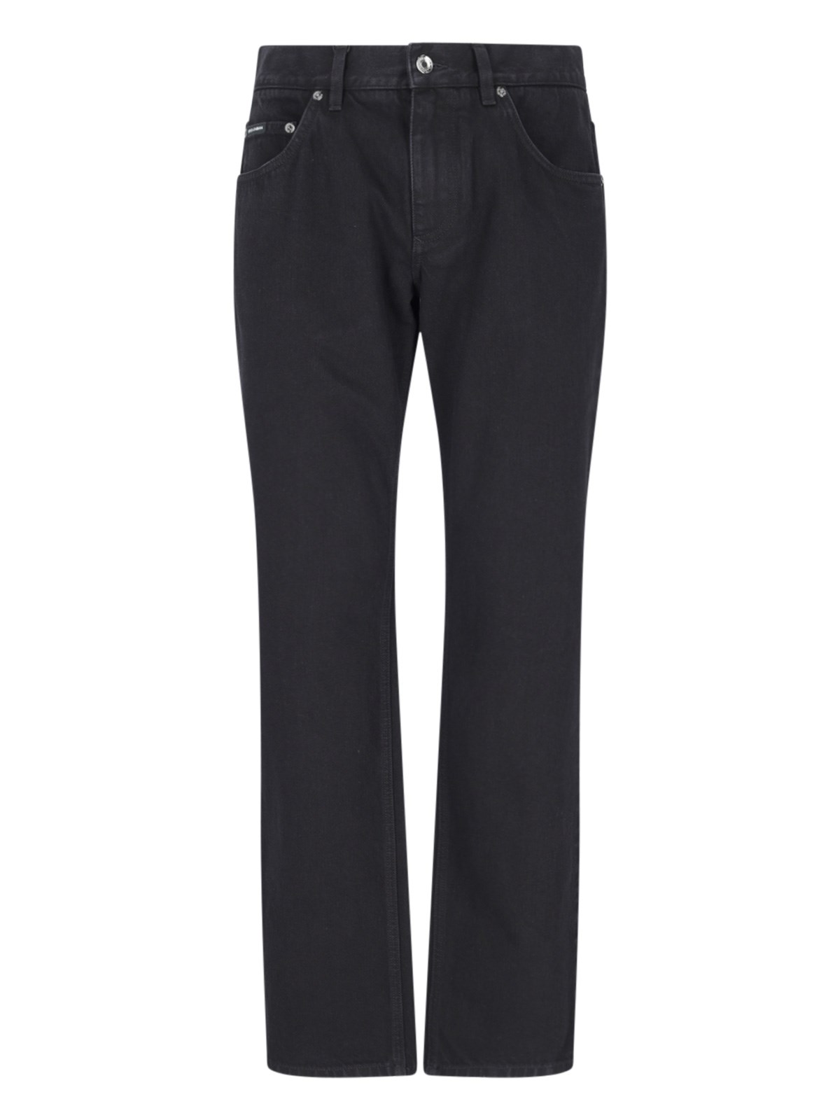 Shop Dolce & Gabbana "classic" Straight Jeans In Black  