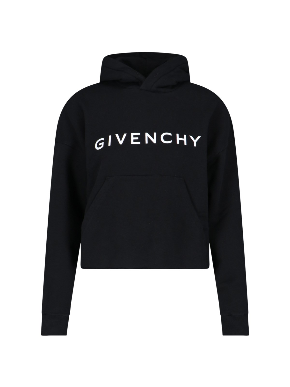 Shop Givenchy 'archetype' Cropped Sweatshirt In Black  