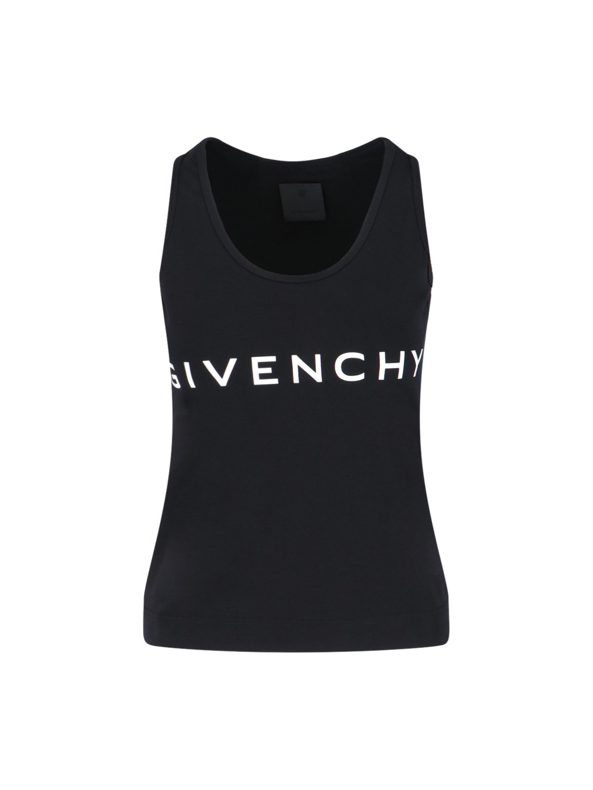 Shop Givenchy Logo Top In Black  