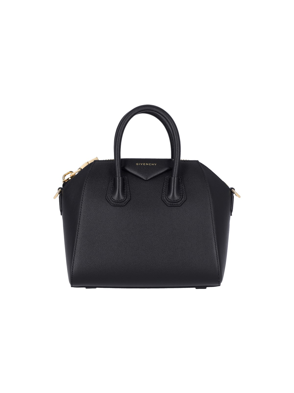 Givenchy Antigona Leather Mini Bag In Black  