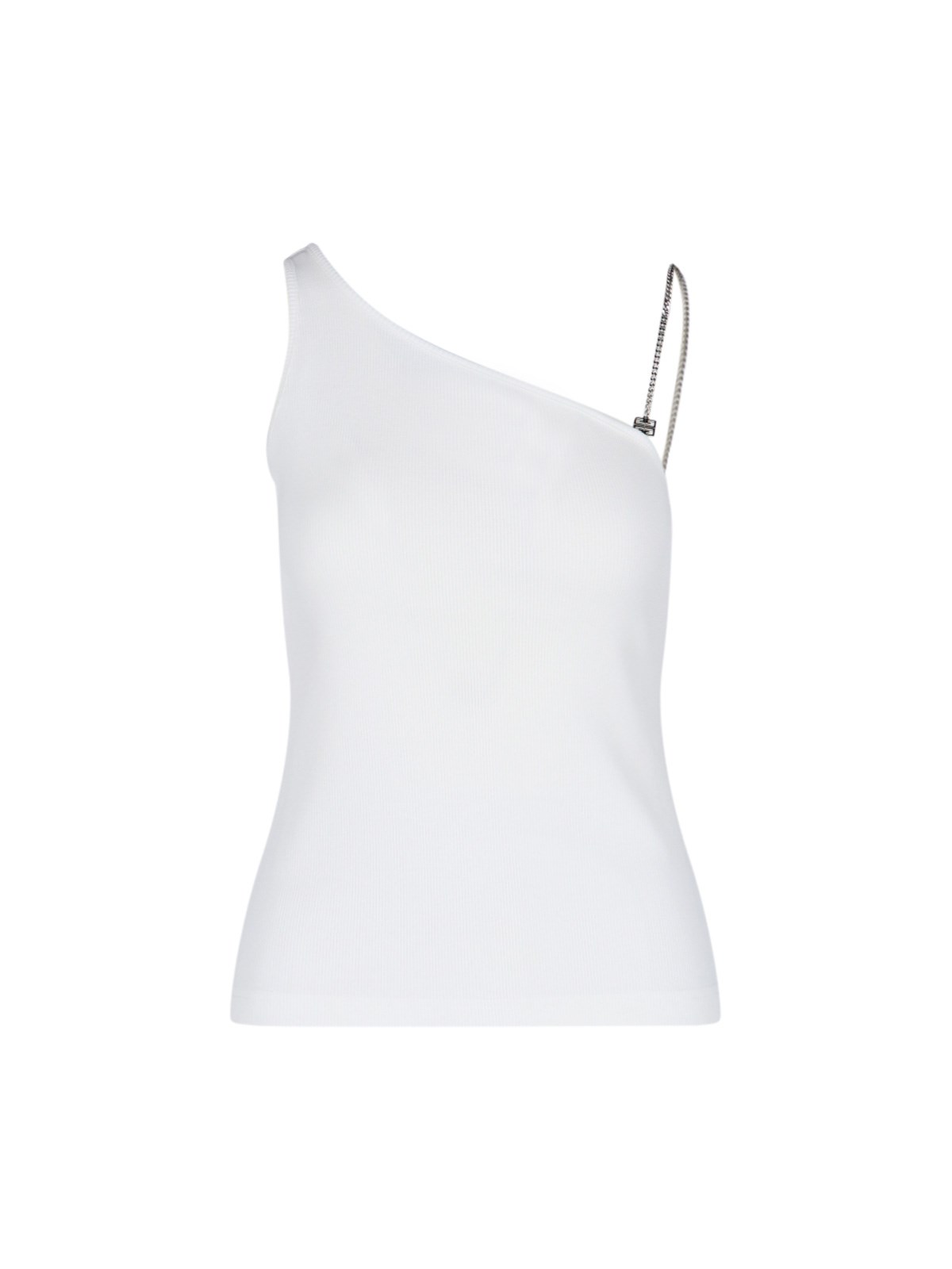 Shop Givenchy Asymmetrical Top In White