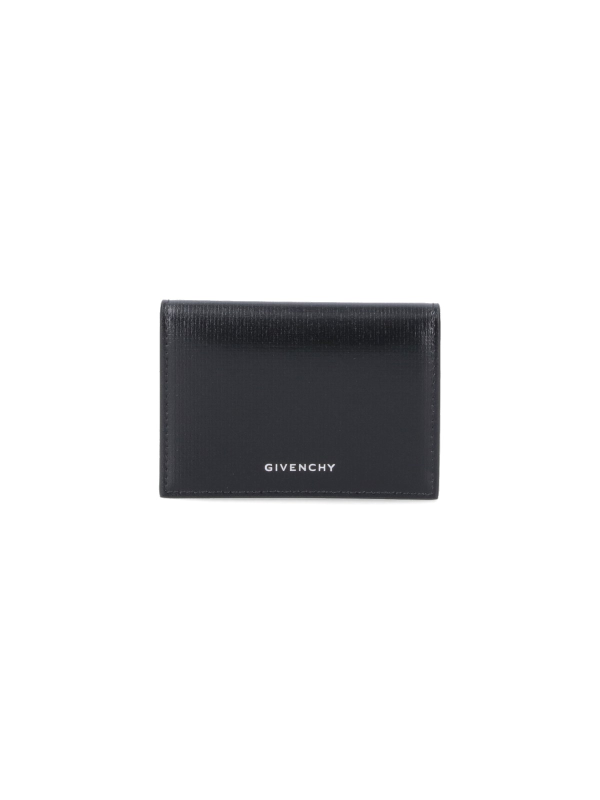 Shop Givenchy Logo Wallet In Black  