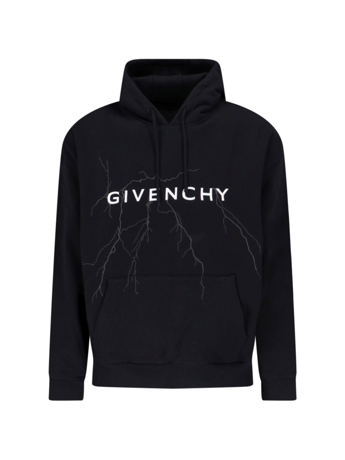 Givenchy Logo Hoodie In Black  