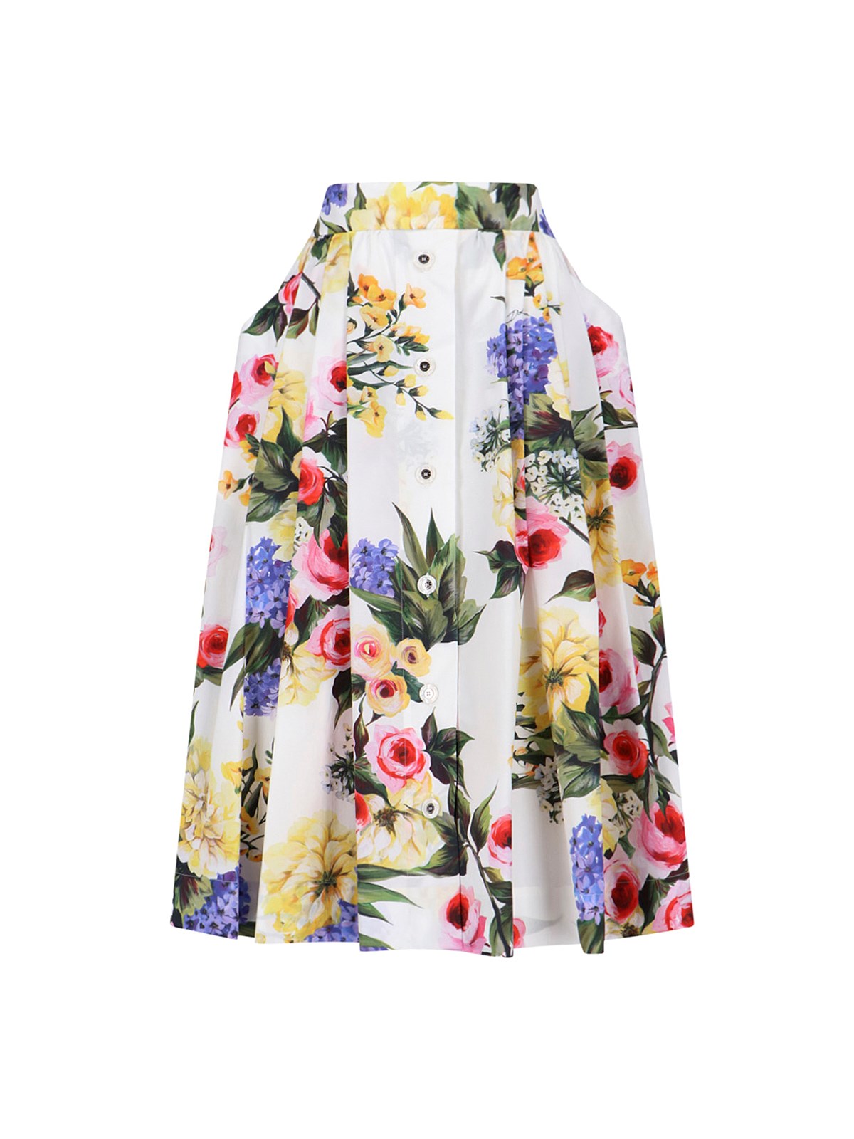 Shop Dolce & Gabbana 'giardino' Print Skirt In Multi