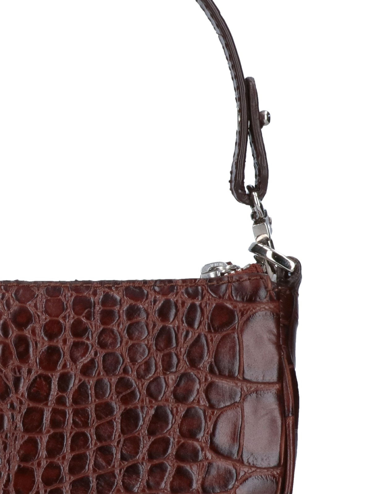 By Far Mini Rachel Crocodile Print Mini Bag