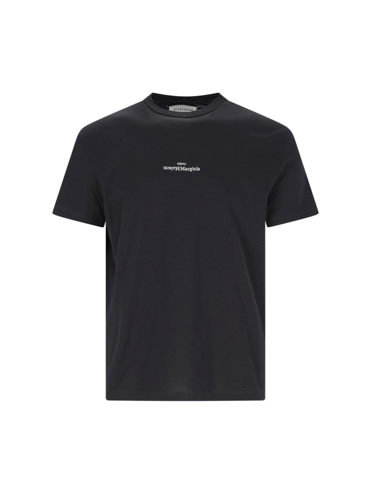 Shop Maison Margiela Logo T-shirt In Black  