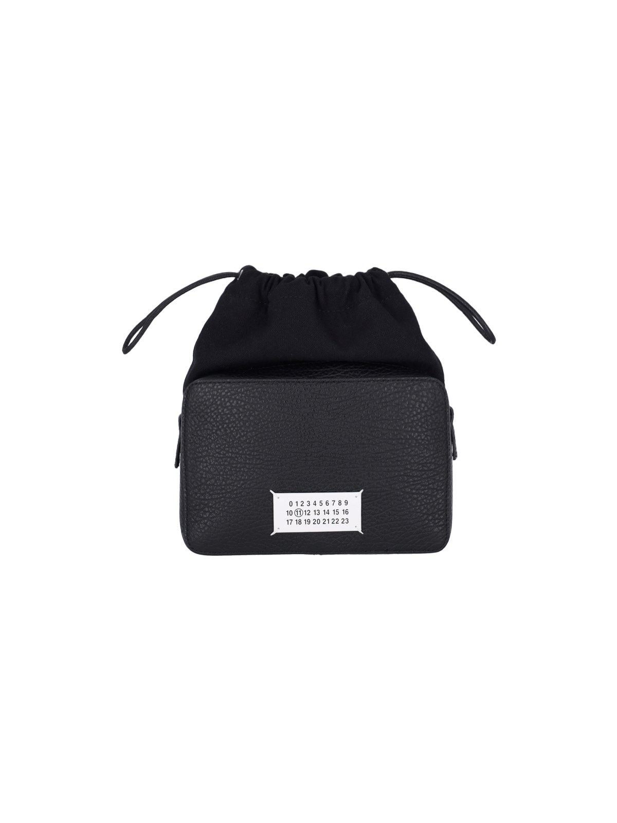 Shop Maison Margiela Midi Camera Bag '5ac' In Black  