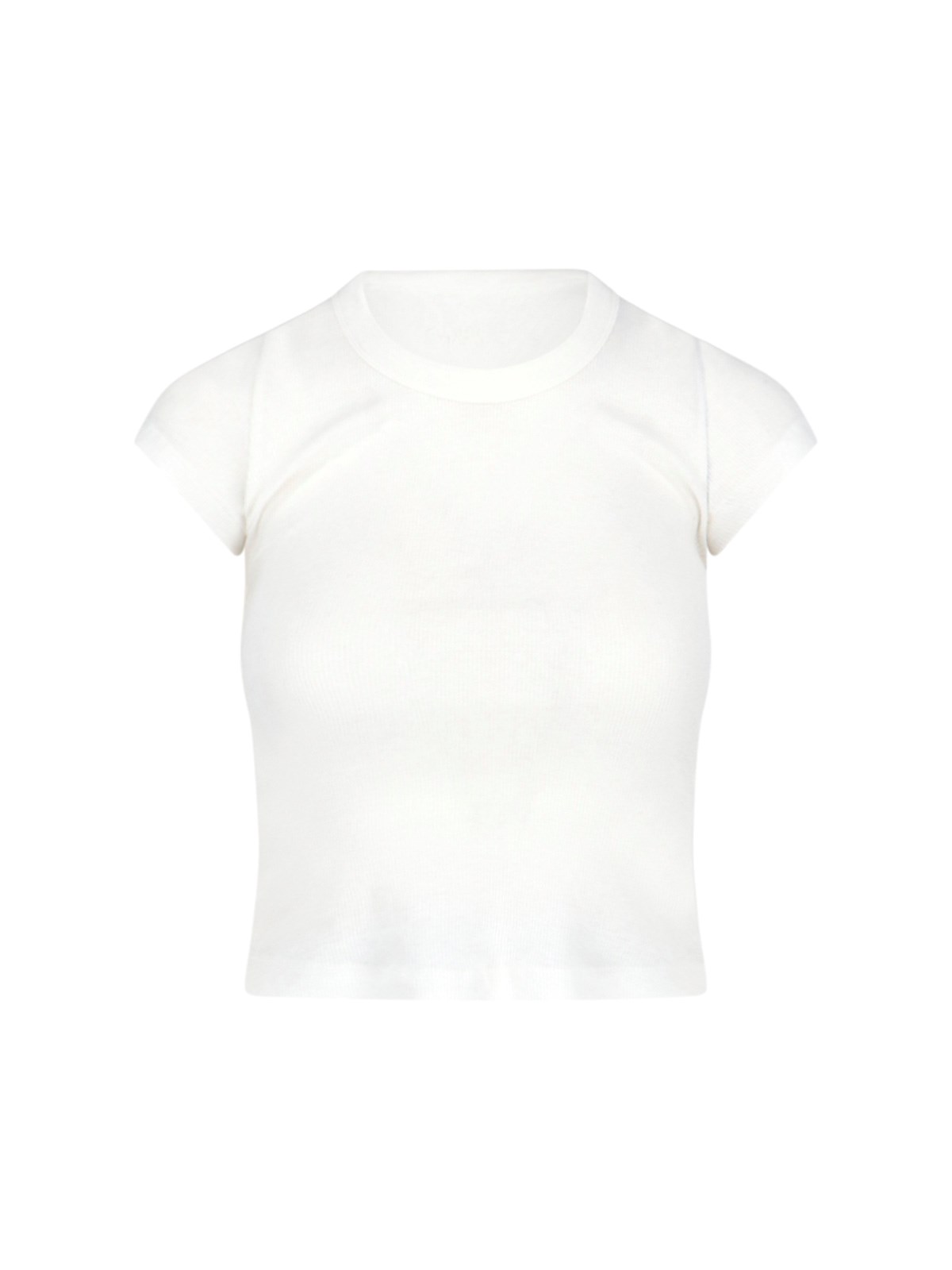 Shop Isabel Marant Cropped T-shirt In White