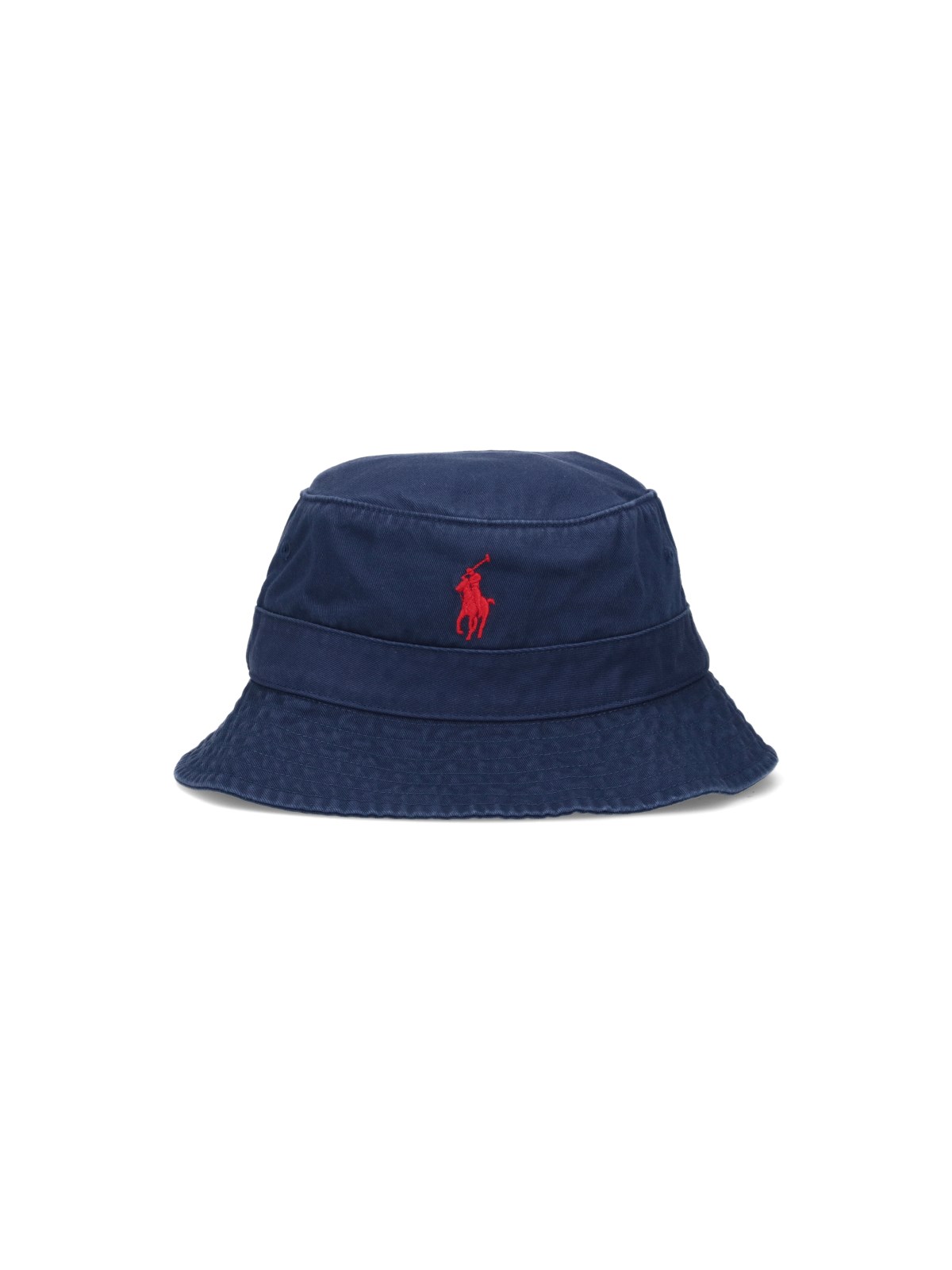 Polo Ralph Lauren Logo Bucket Hat In Blue