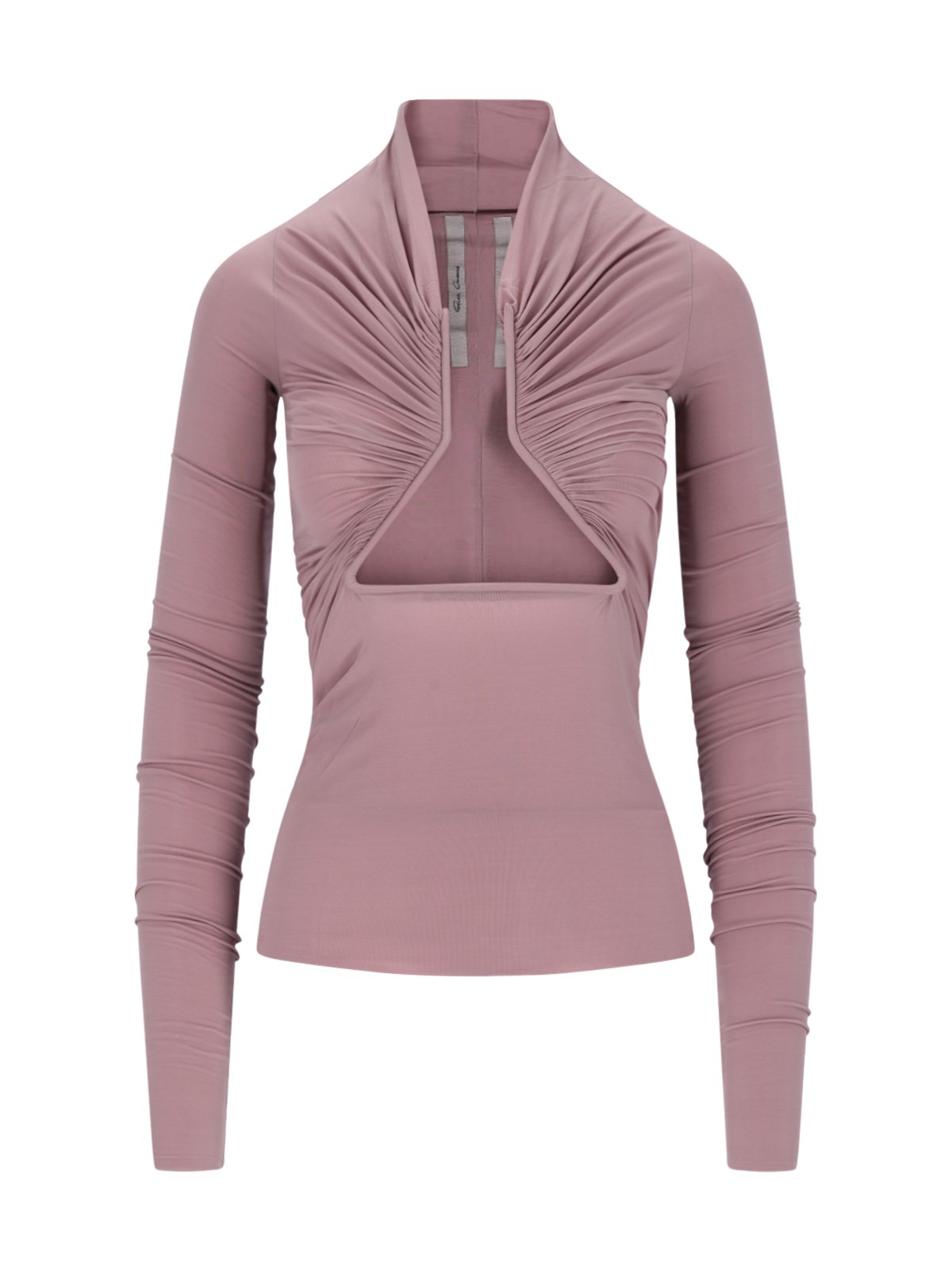 Shop Rick Owens Cut Out Detail Top In Pink