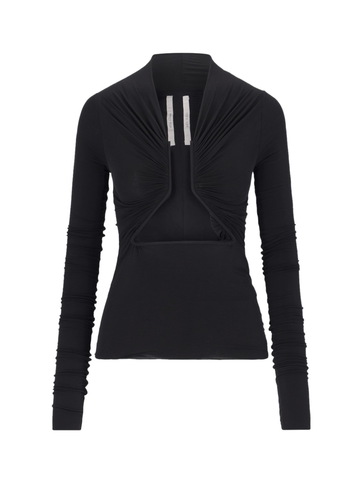 Shop Rick Owens Cut-out Detail Sweater In Black  