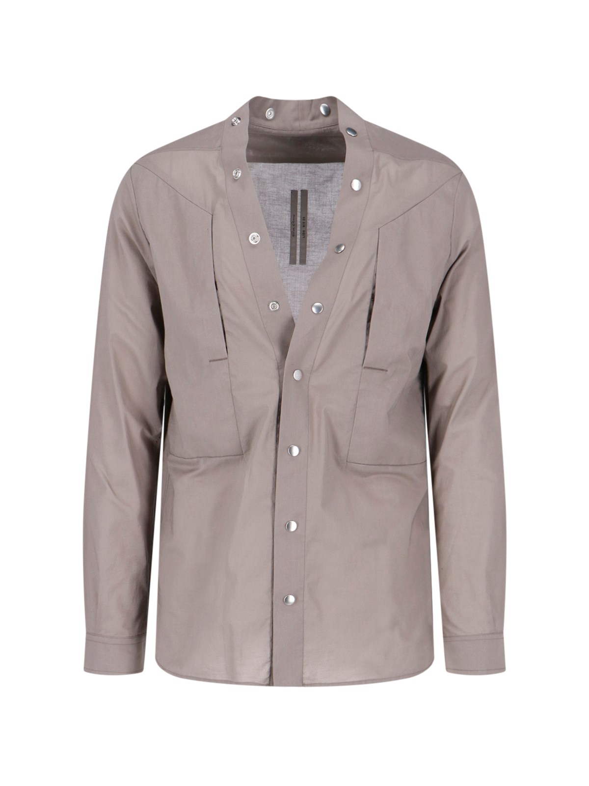 Shop Rick Owens 'larry' Shirt In Taupe