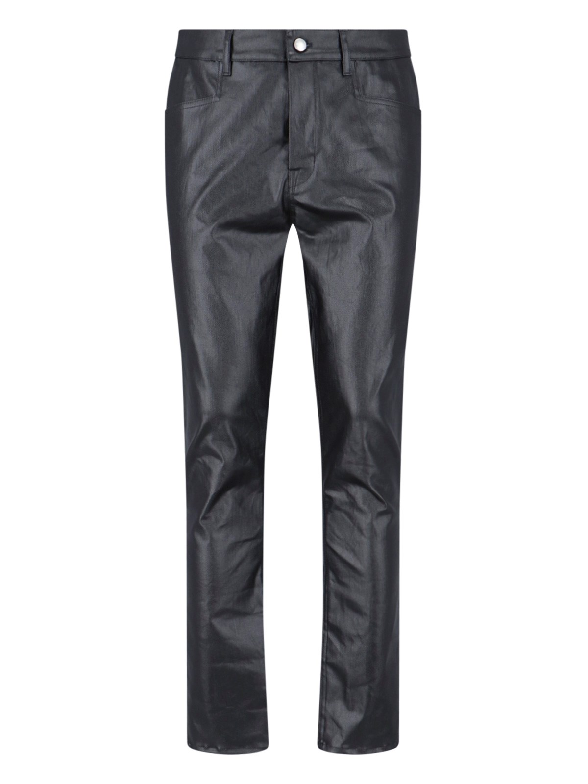 Shop Rick Owens Coated Jeans In Black  