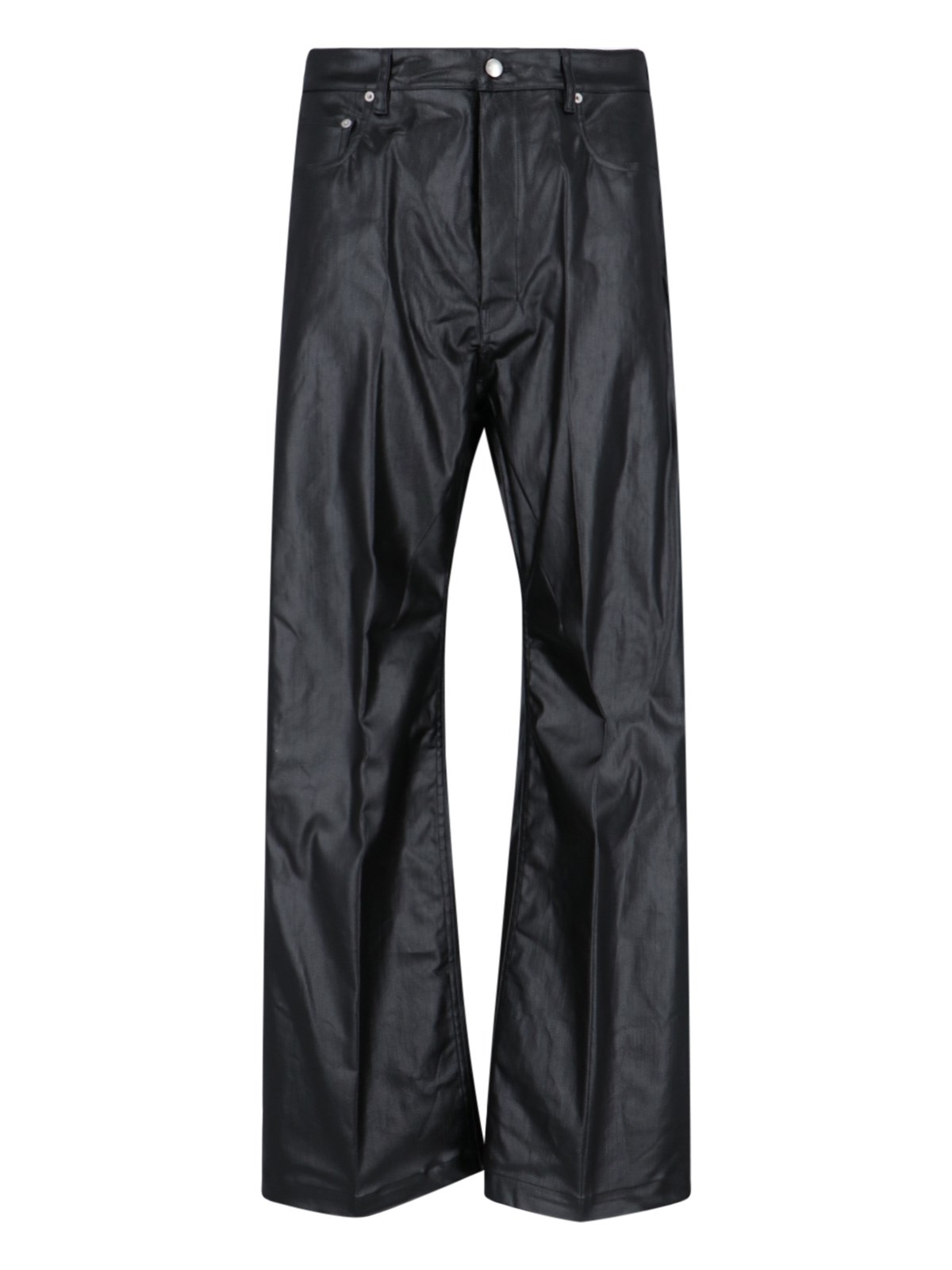 Rick Owens Coated Jeans In Black  