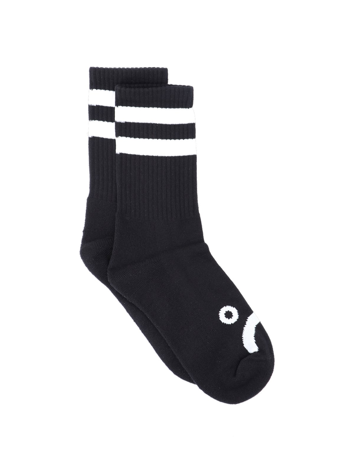 Polar Skate 'happy-sad' Socks In Black  