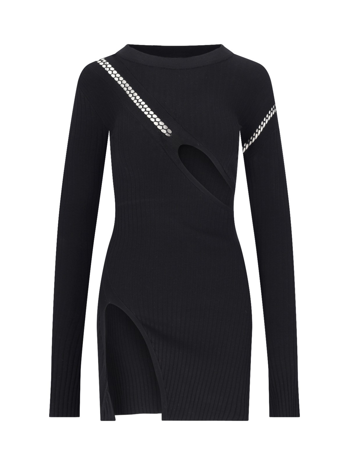 Shop Attico Mini Cut-out Dress In Black  