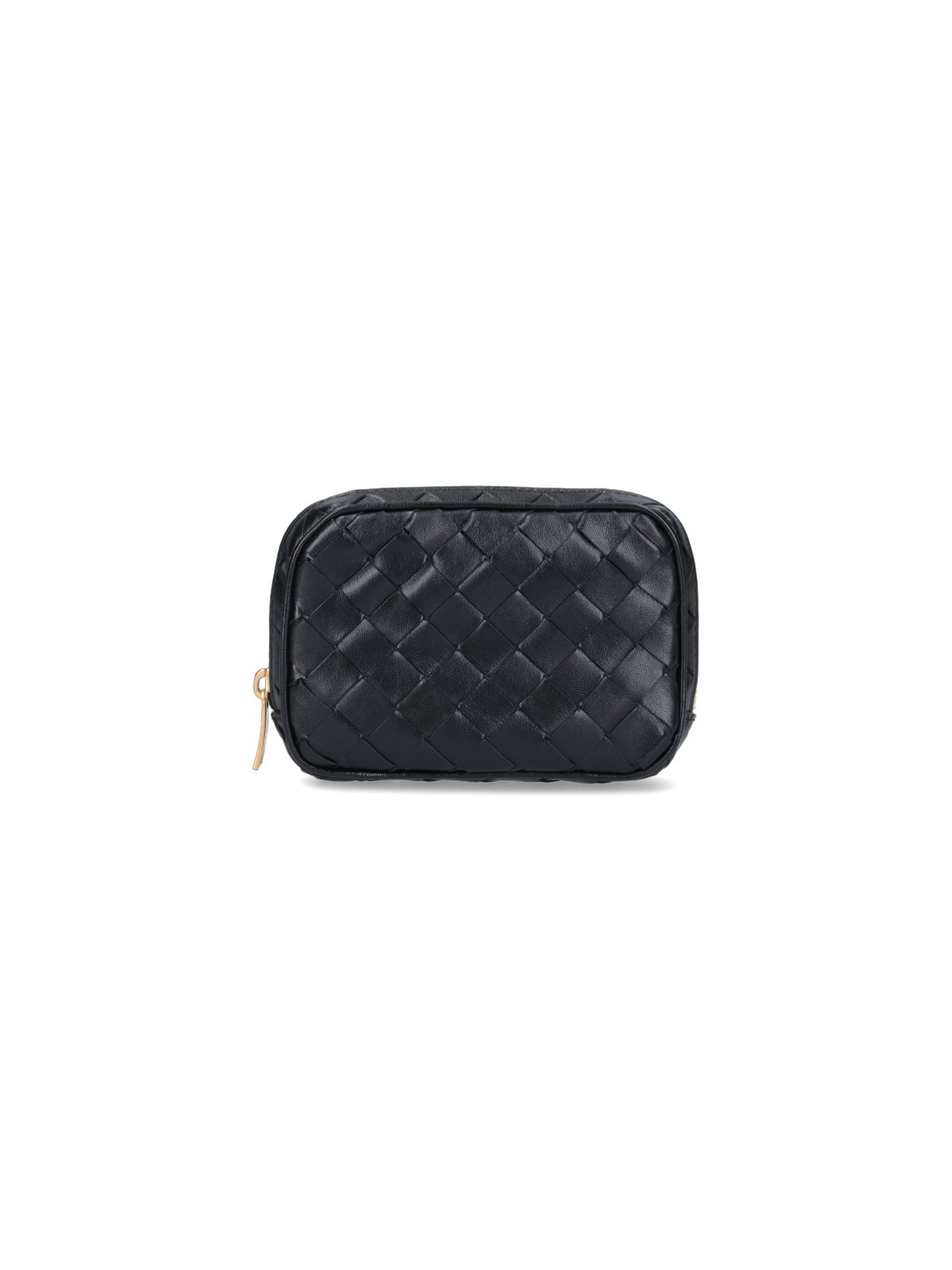 Bottega Veneta 'teen' Woven Pouch In Black  