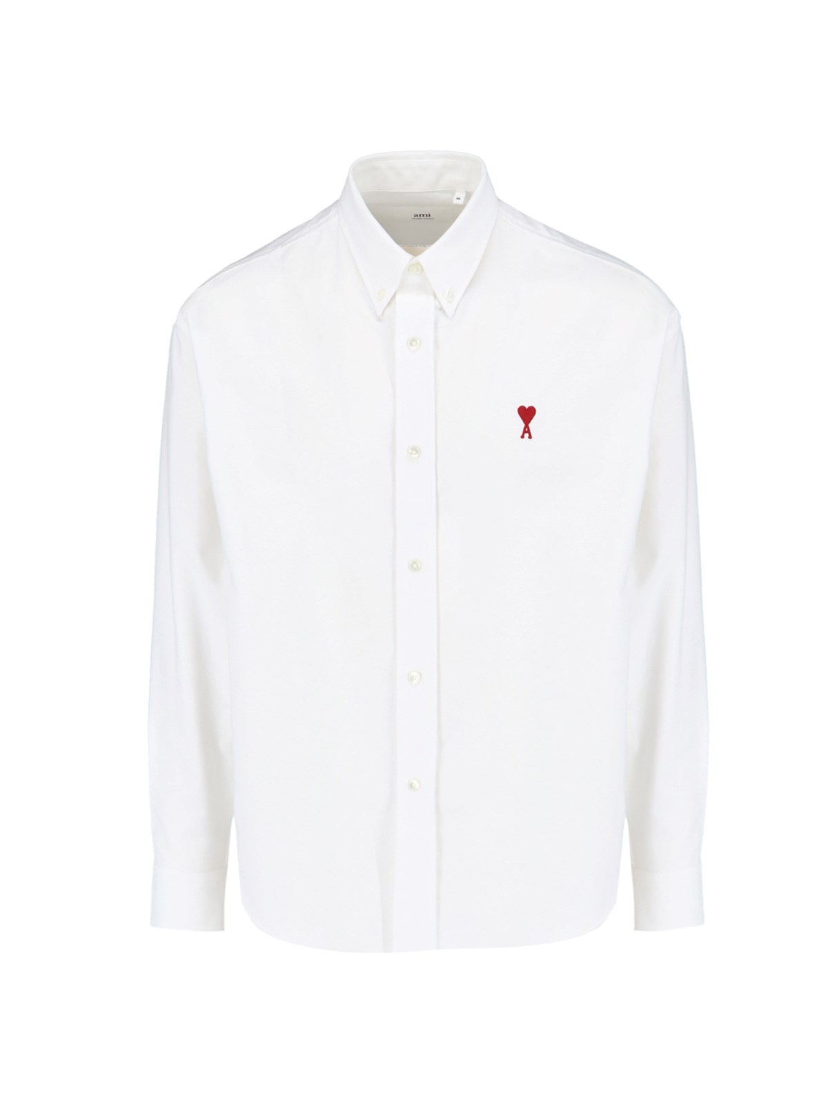 Shop Ami Alexandre Mattiussi Logo Shirt In White