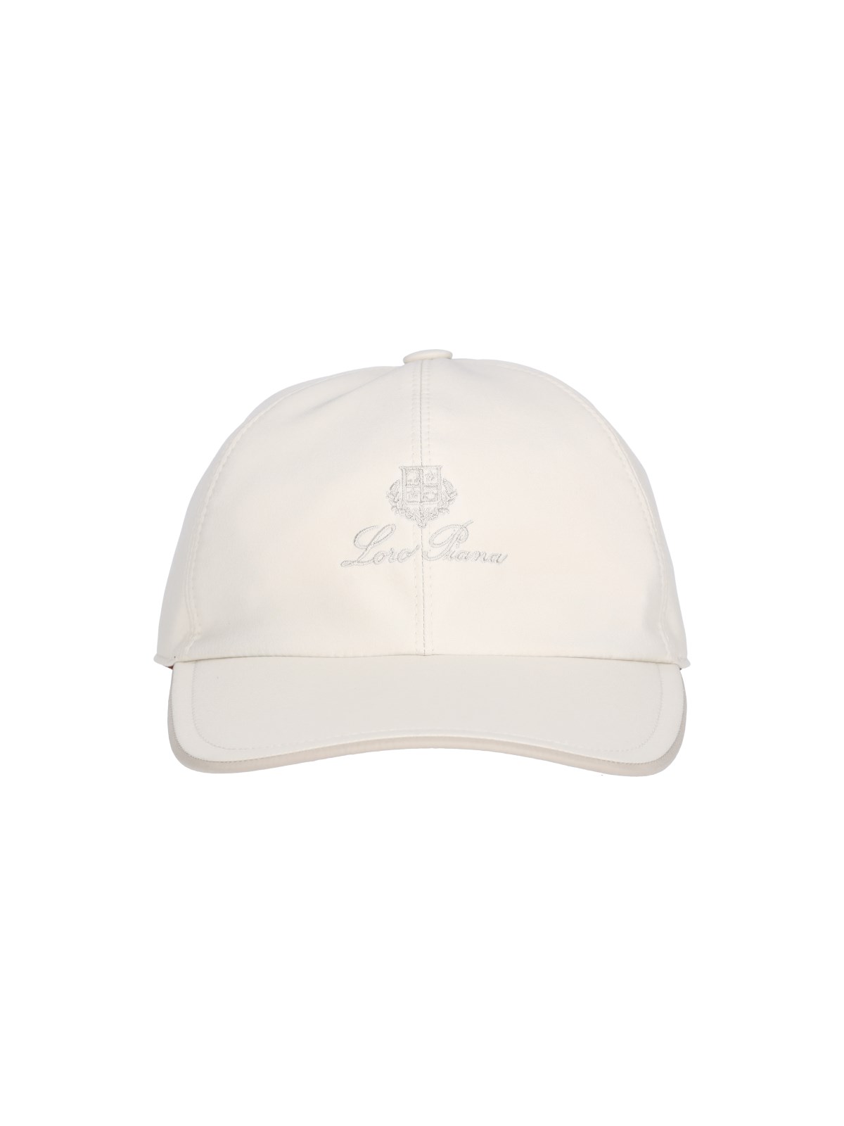 Loro Piana Logo Baseball Hat In White