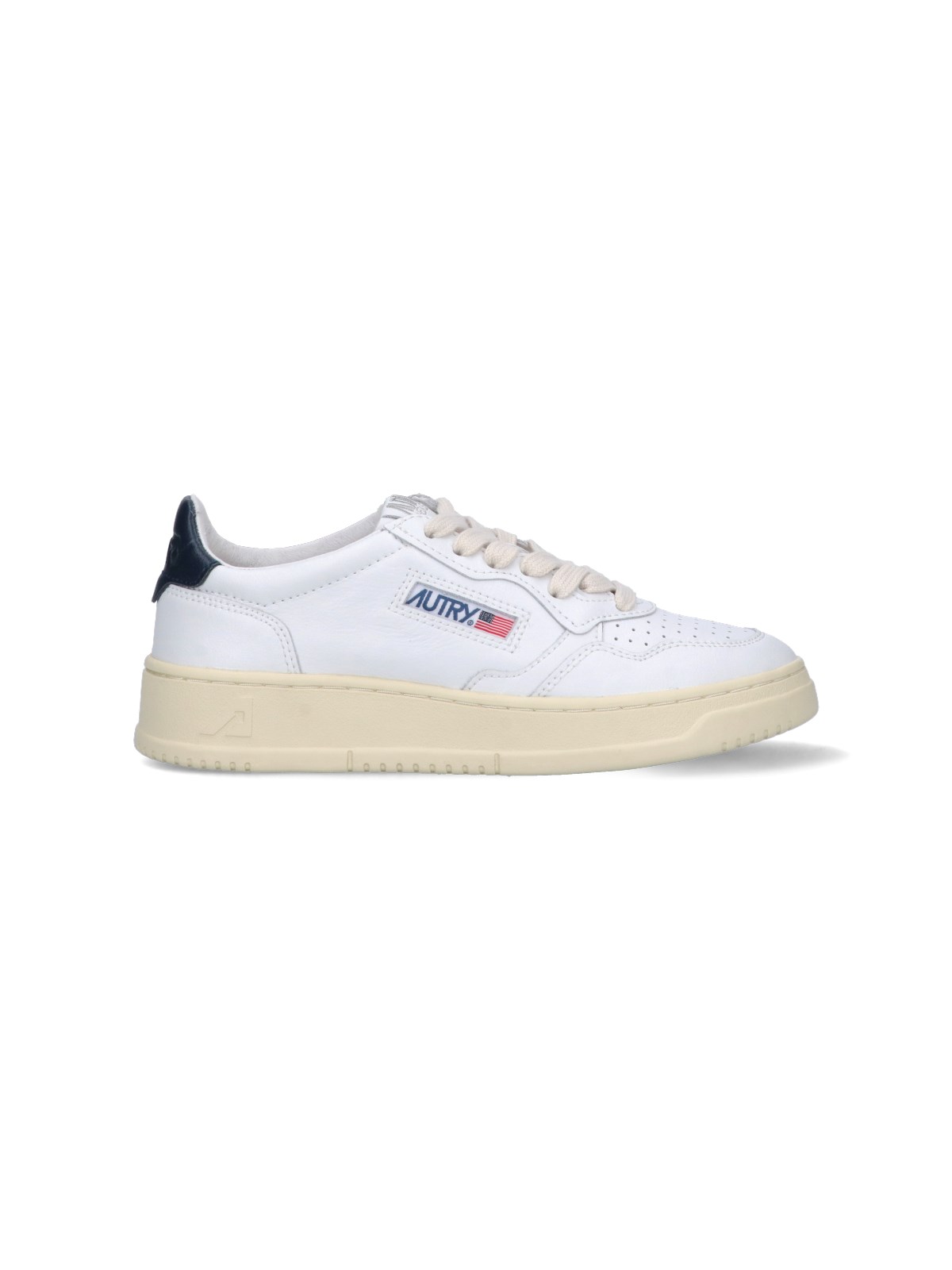 Shop Autry "medalist 01" Low Sneakers In White