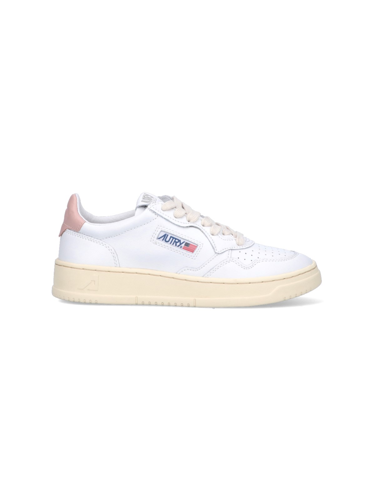 Shop Autry "medalist 01" Low Sneakers In White