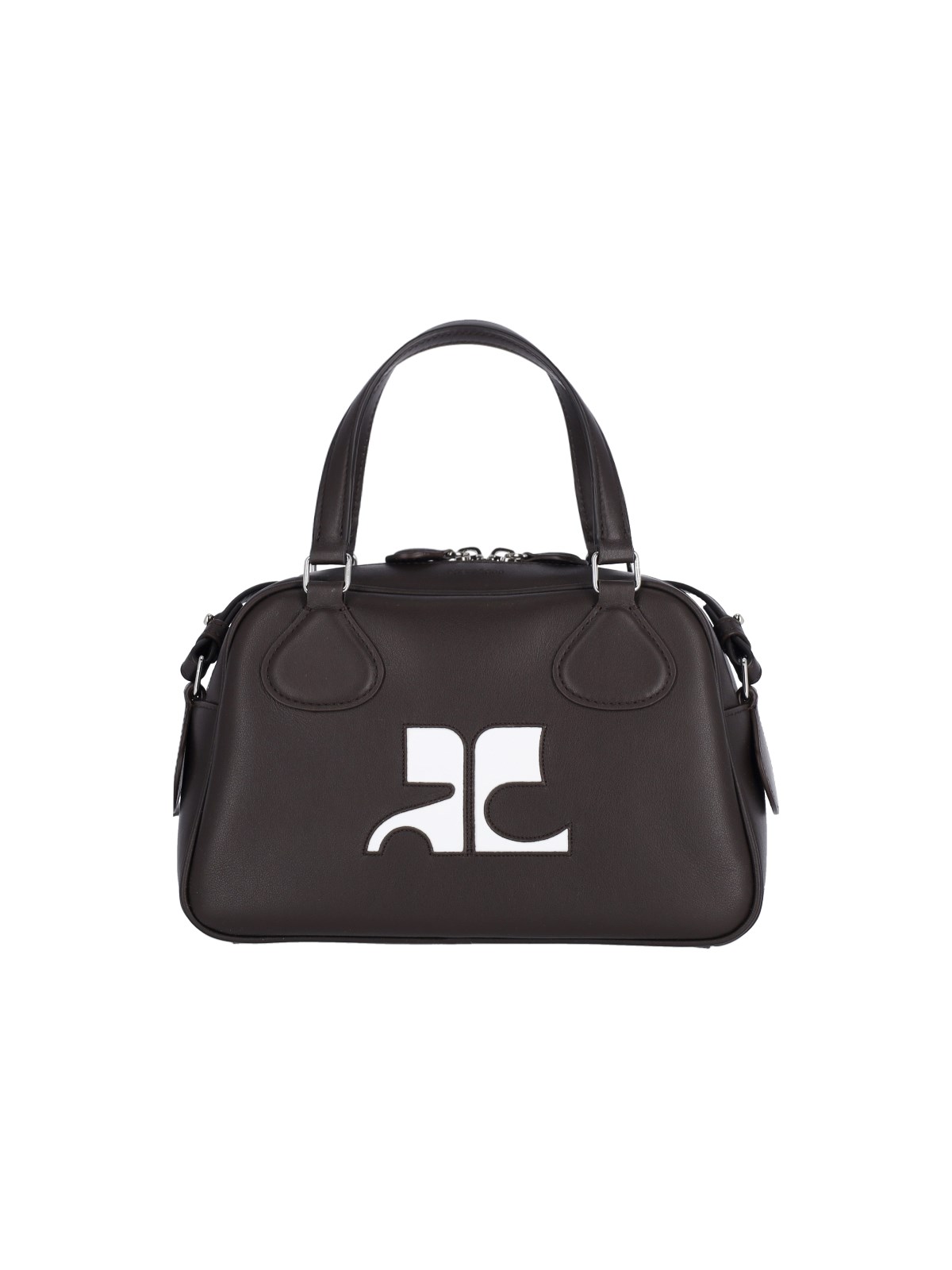 Courrèges "re-edition" Bowling Bag In Brown