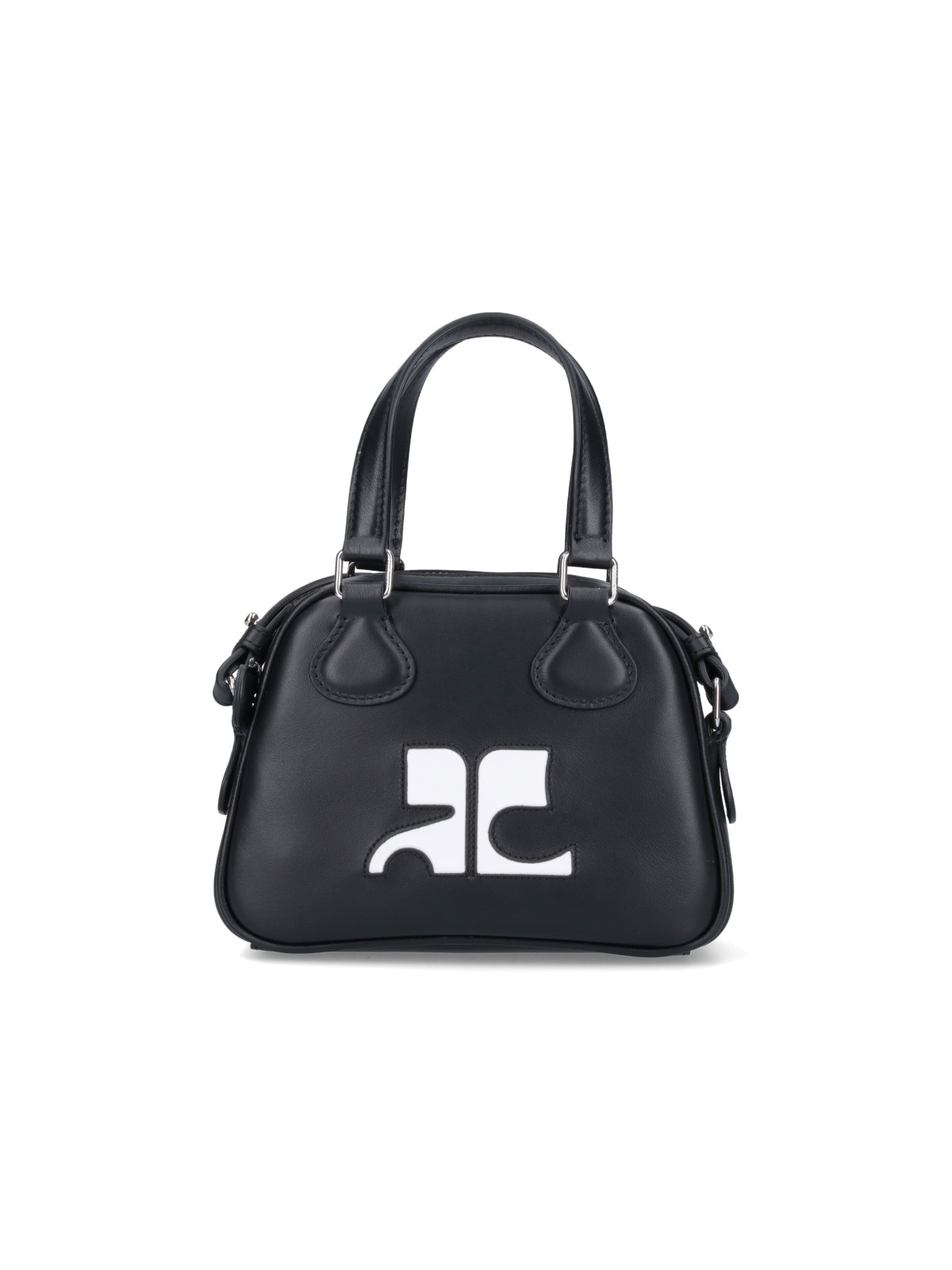 Shop Courrèges 'bowling' Mini Bag In Black  
