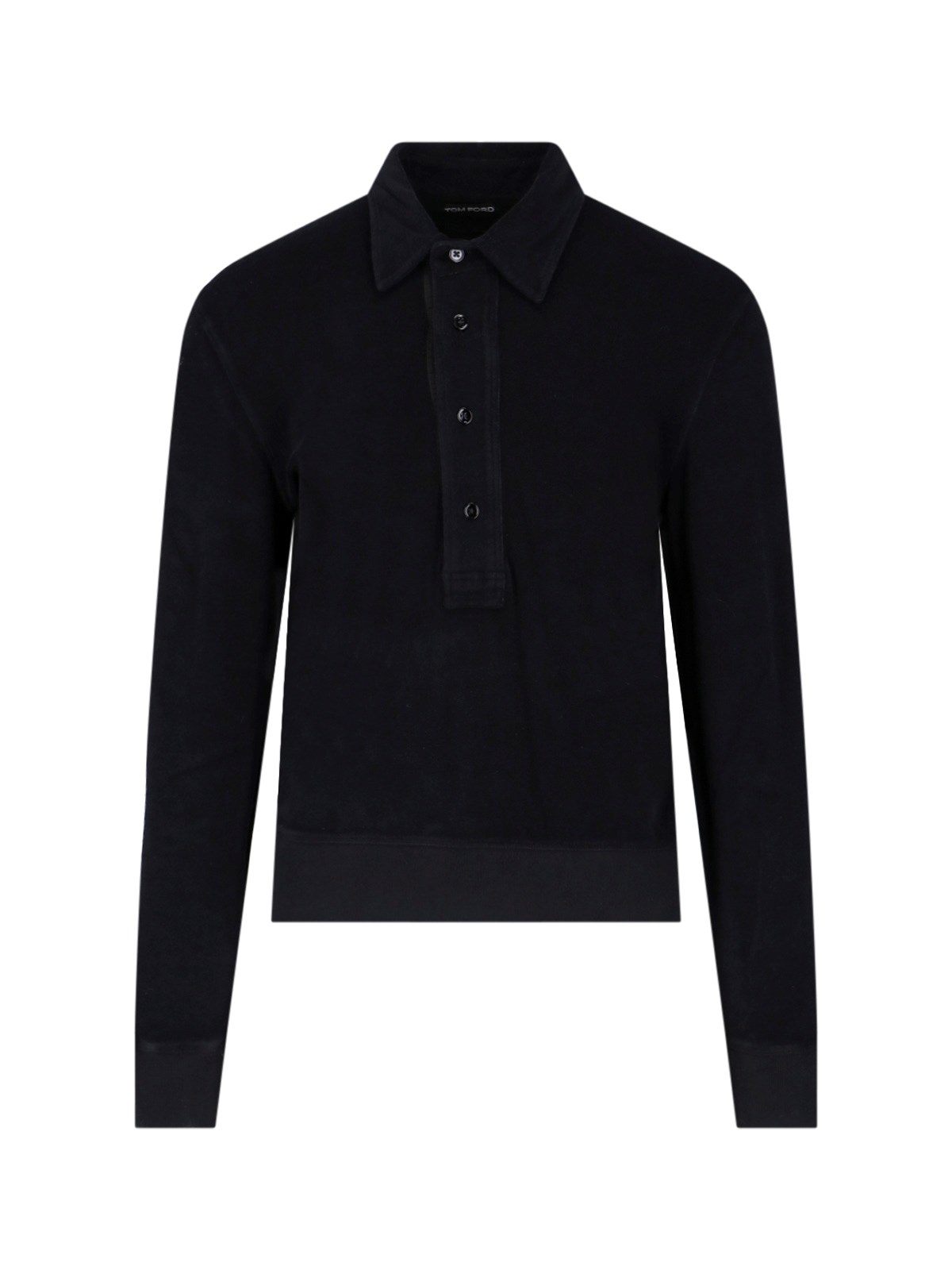 Shop Tom Ford Polo Sweater In Black  