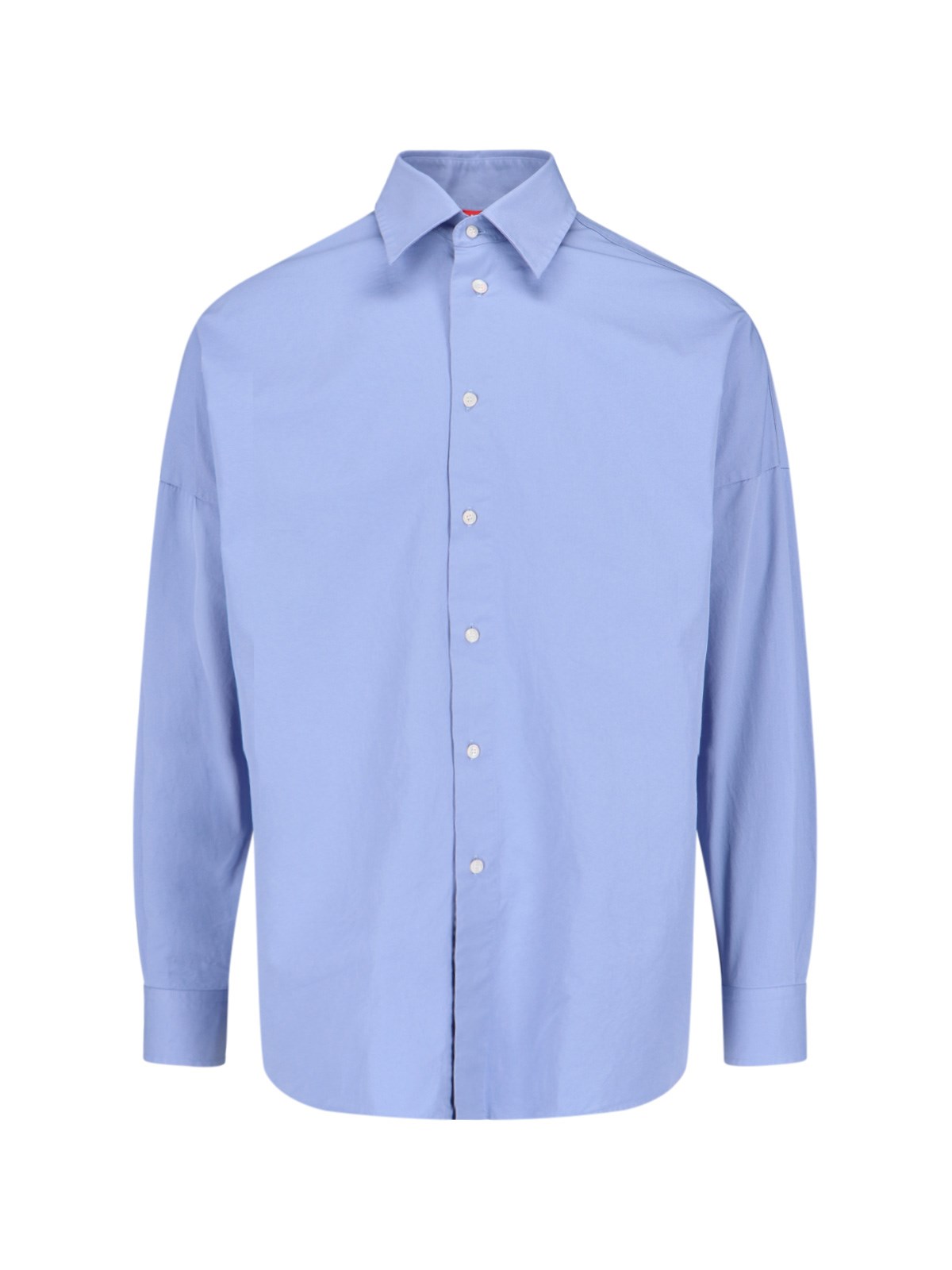 Shop Diesel 'oval D' Shirt In Light Blue