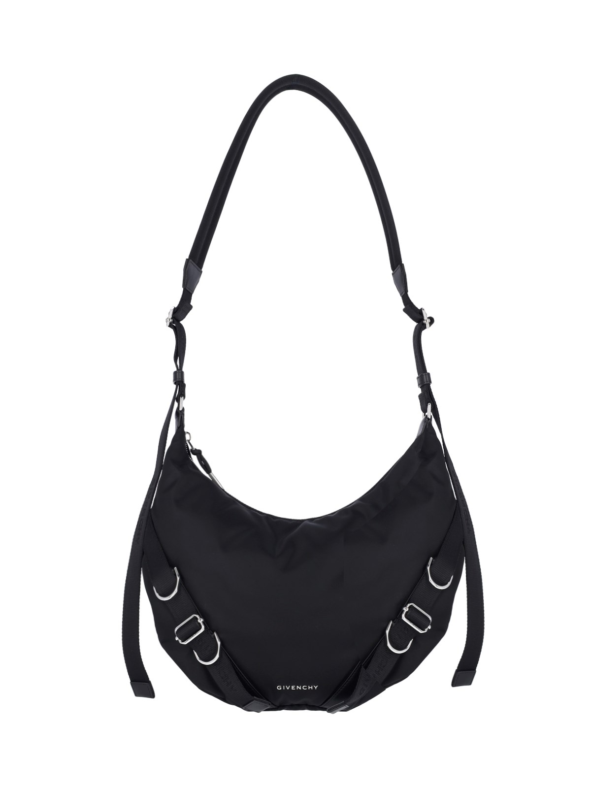 Givenchy Voyou Nylon Crossbody Bag In Black  