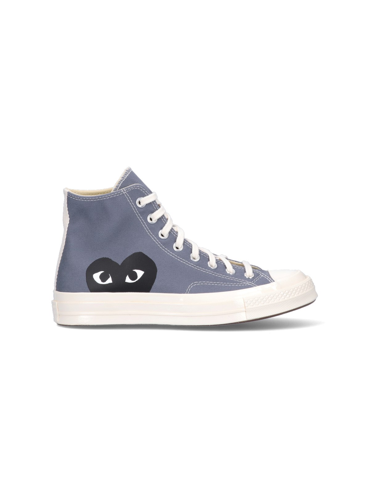 Shop Comme Des Garçons Play X Converse 'chuck Taylor' High Sneakers In Gray