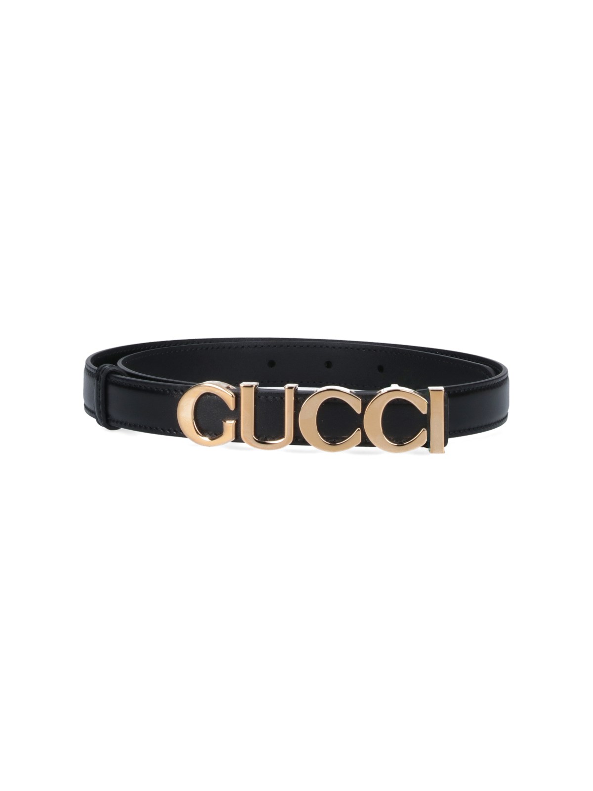 Gucci Logo Belt In Black  