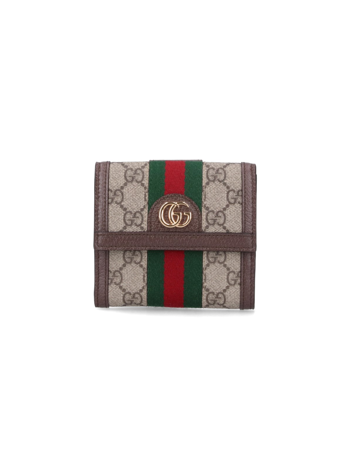 Gucci "ophidia" Wallet In Brown