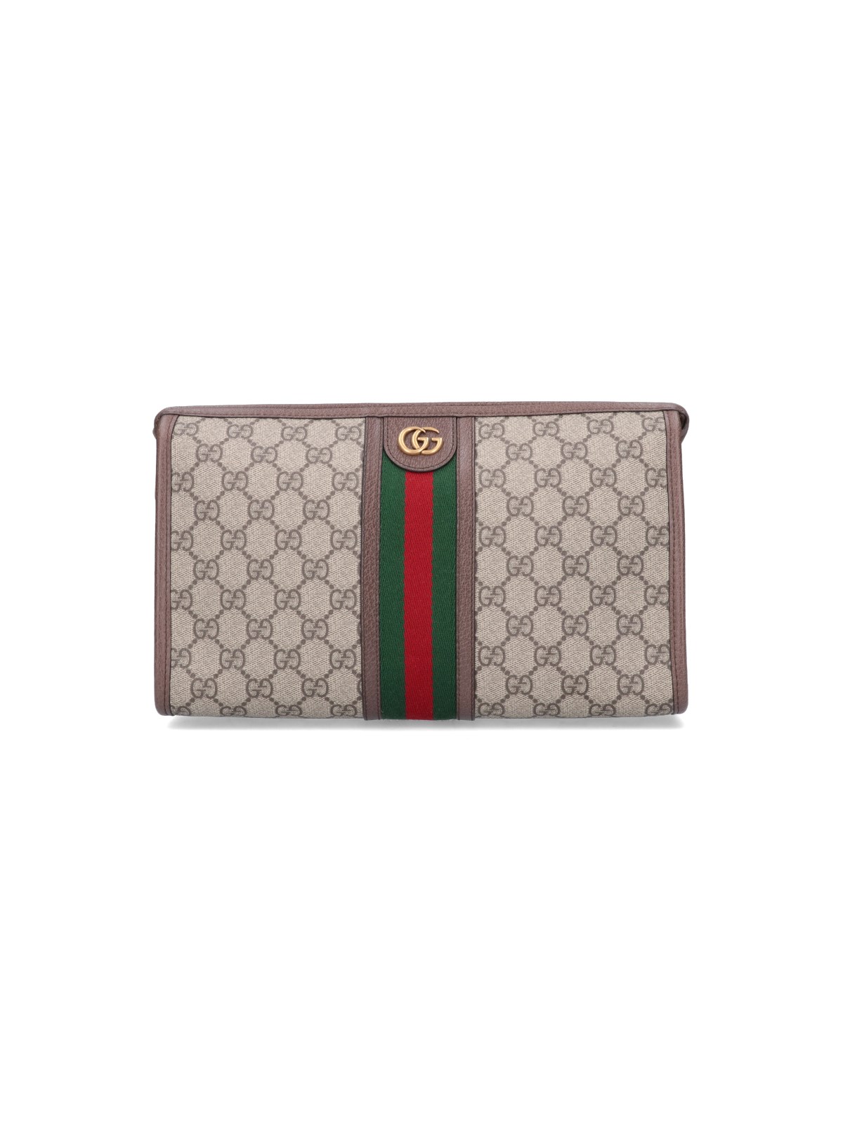 Gucci 'ophidia' Pouch In Brown