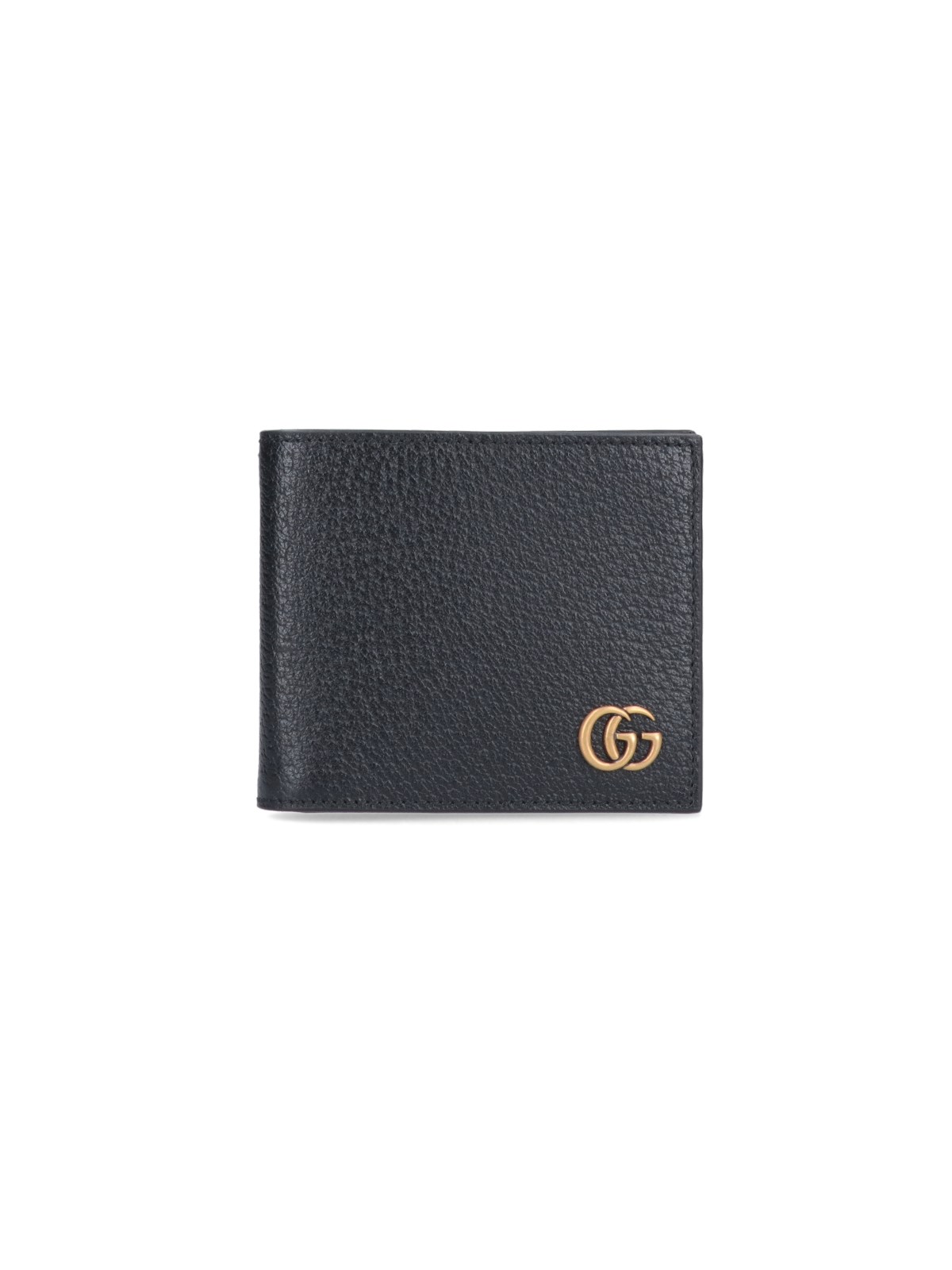 Shop Gucci 'gg-marmont' Bi-fold Wallet In Black  