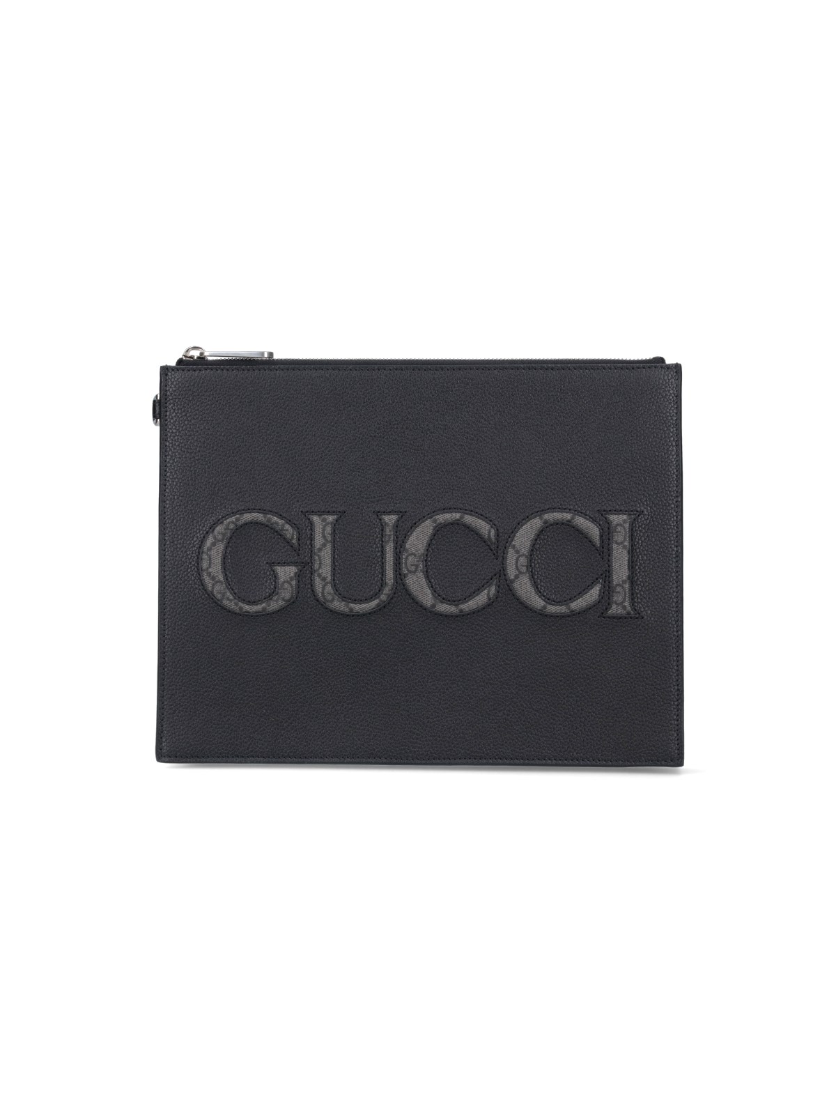 Gucci Logo Pouch In Black  