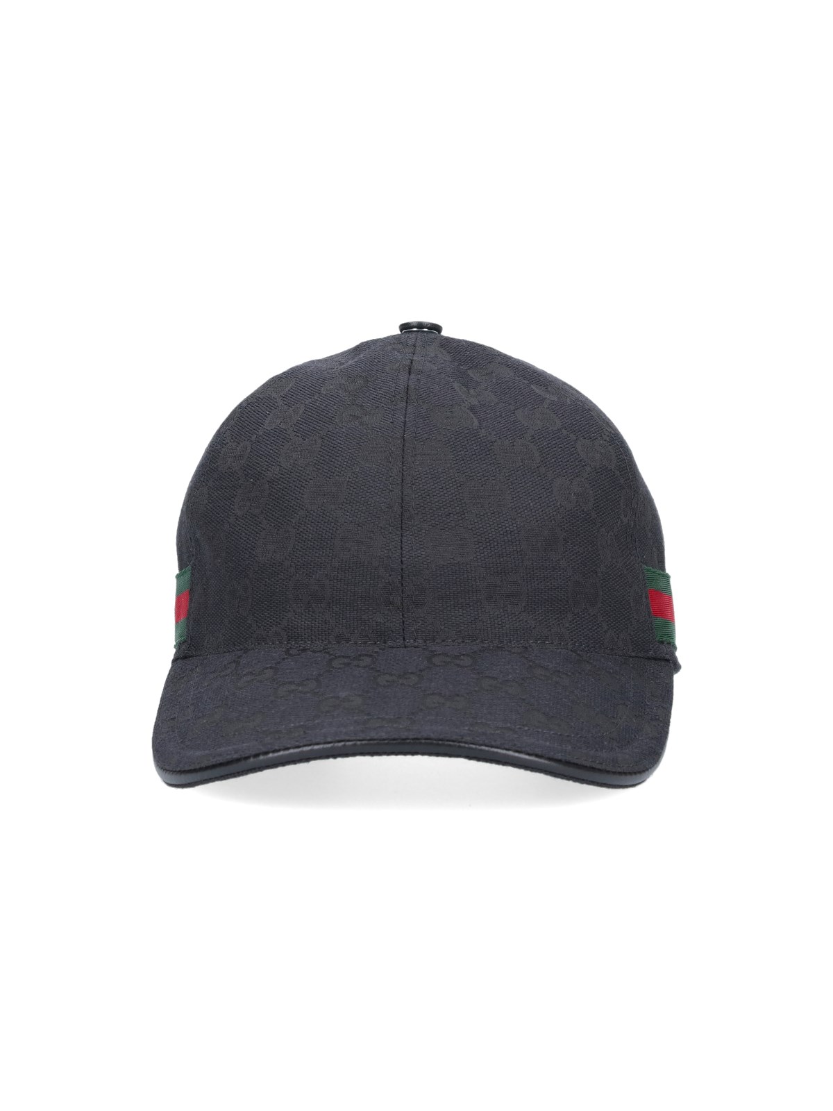Shop Gucci Logo Baseball Hat In Black  