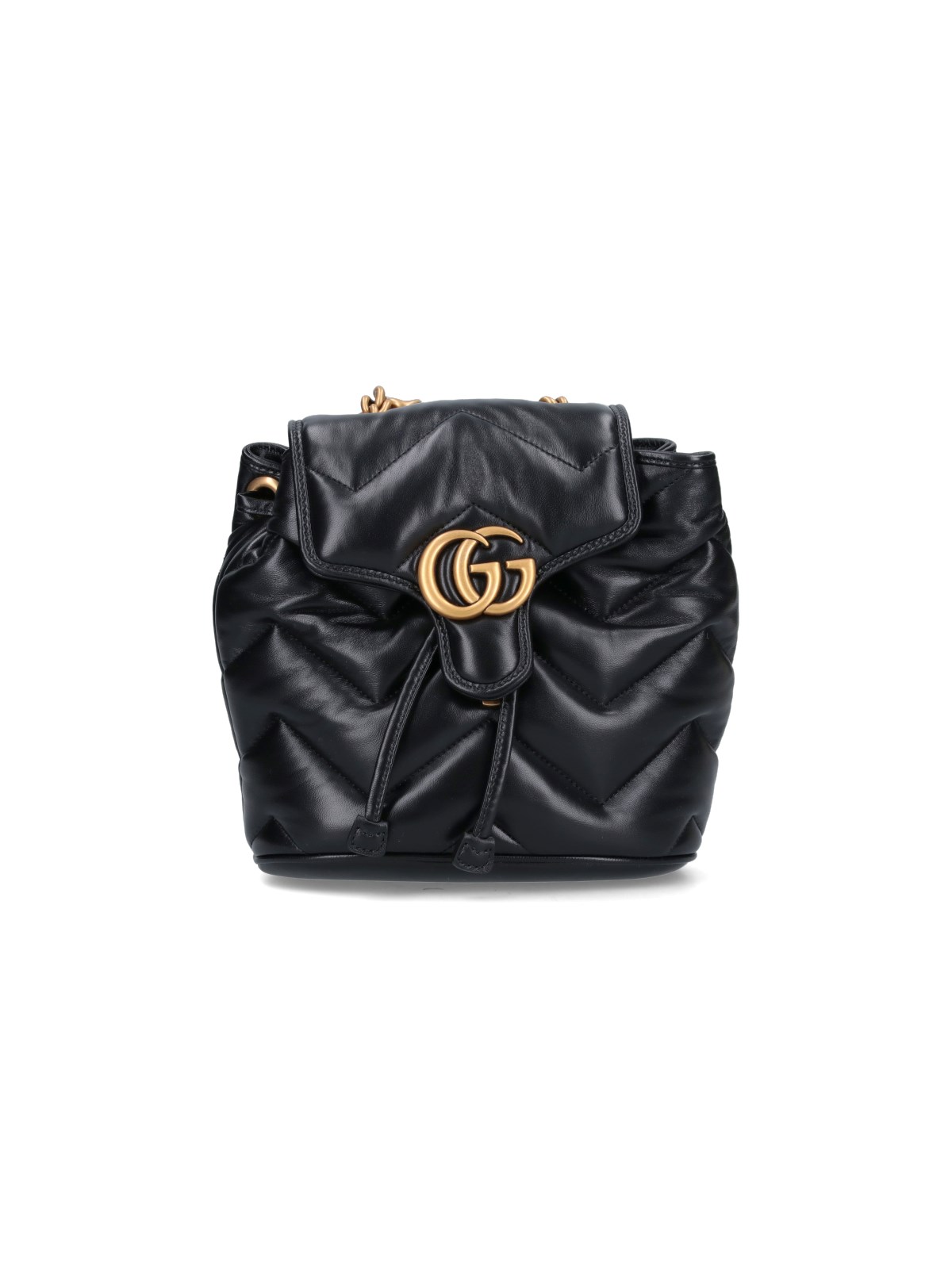 Shop Gucci 'gg Marmont' Backpack In Black  