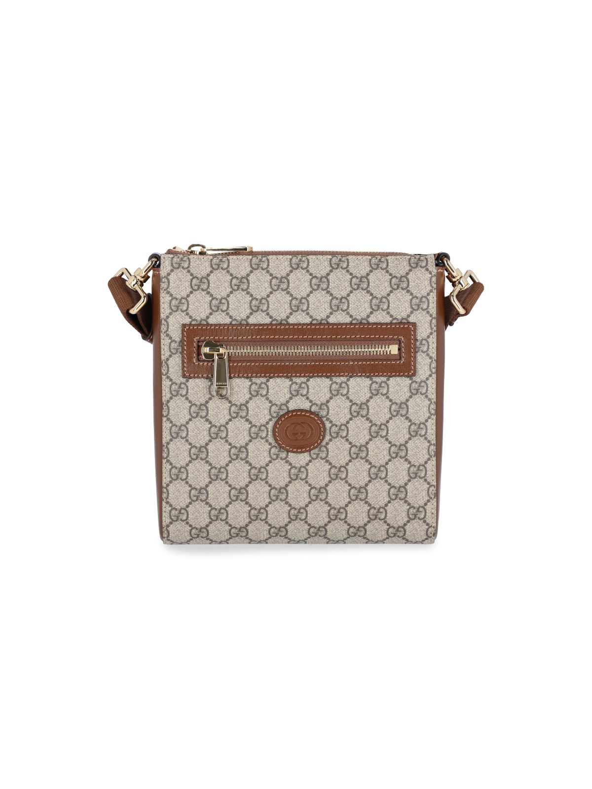 Gucci 'gg' Crossbody Bag In Brown