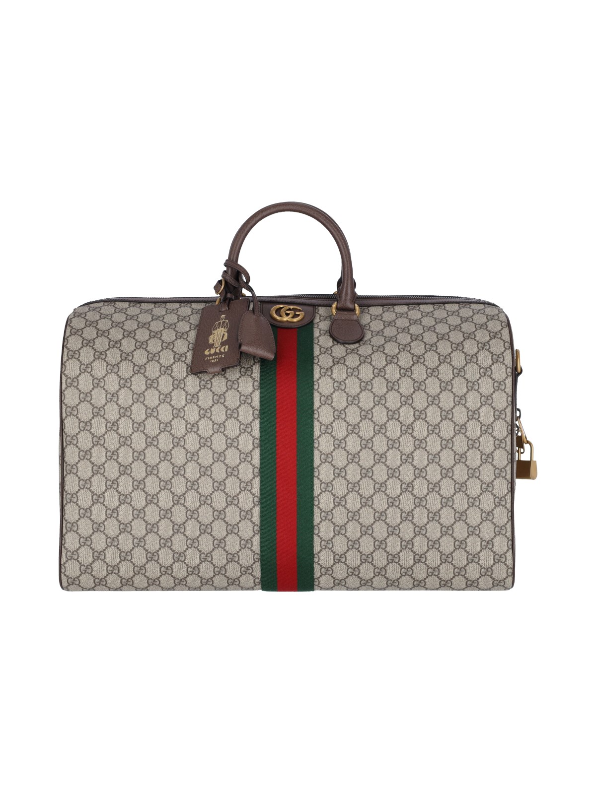 Gucci 'savoy' Large Travel Bag In Beige