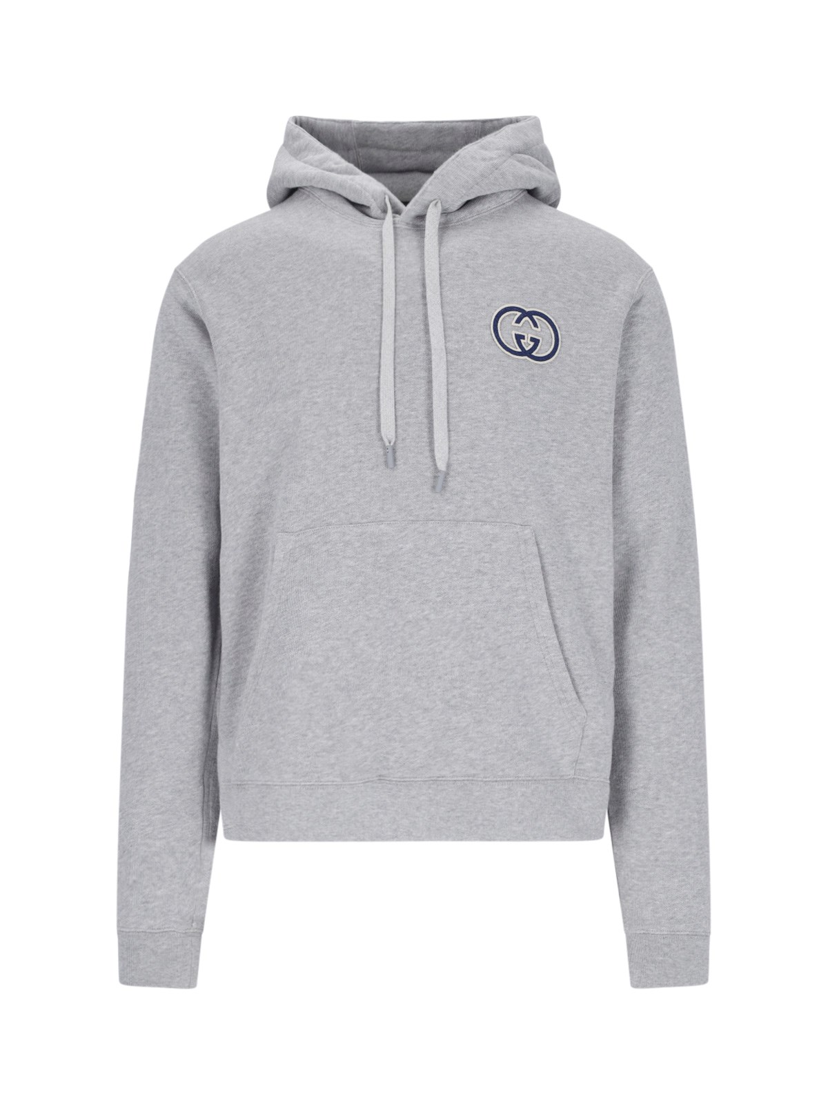 Gucci 'incrocio Gg' Sweatshirt In Grey