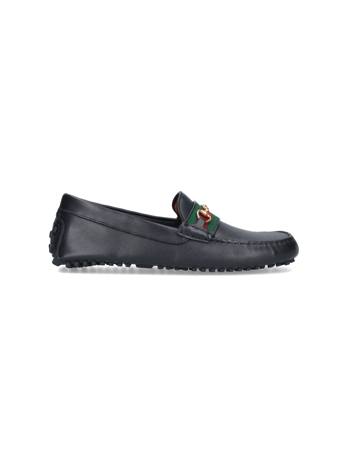 Shop Gucci Loafers "driver" In Black  