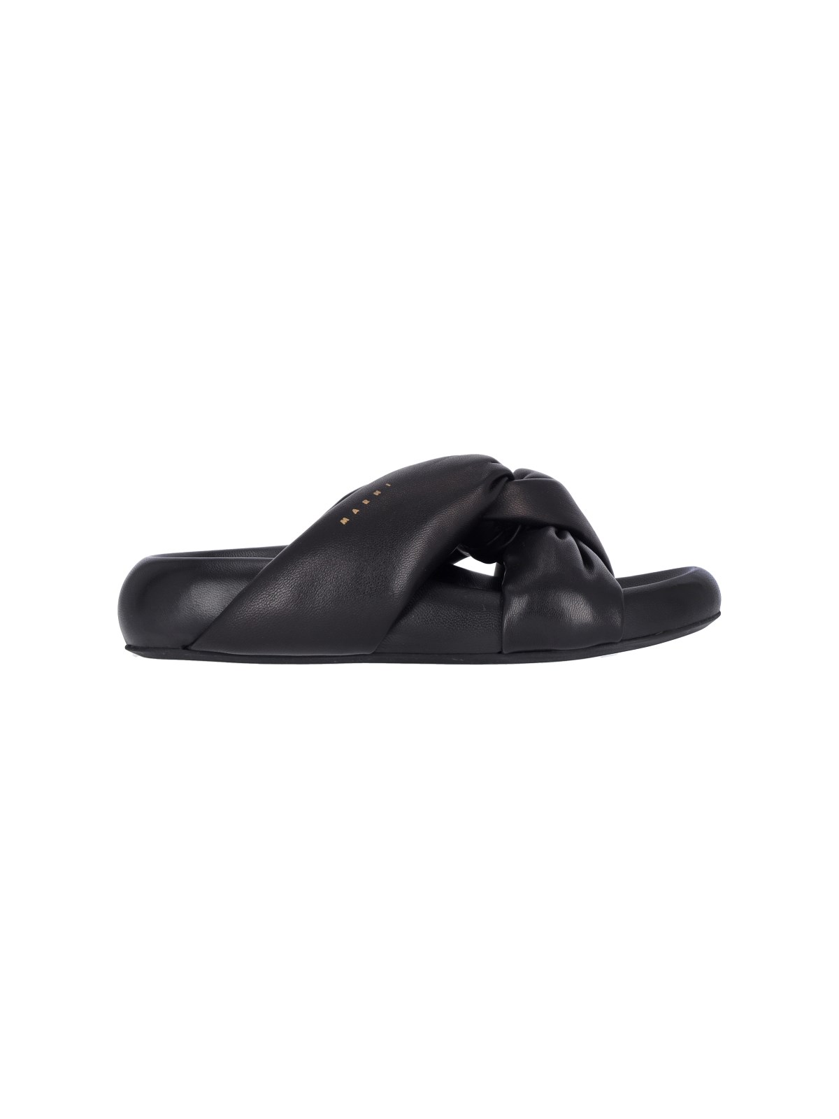 Shop Marni 'bubble' Sandals In Black  